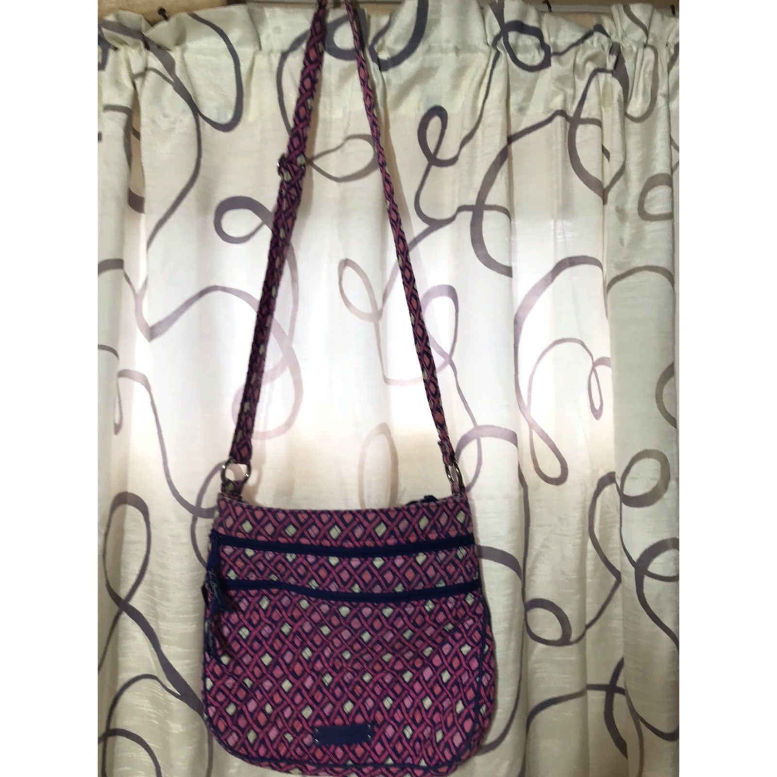 Vera Bradley Vera Bradley Crossbody Bag Women Medium Quilted Geometric Multi Color 12x11.5 Inches Size ONE SIZE - 2 Thumbnail