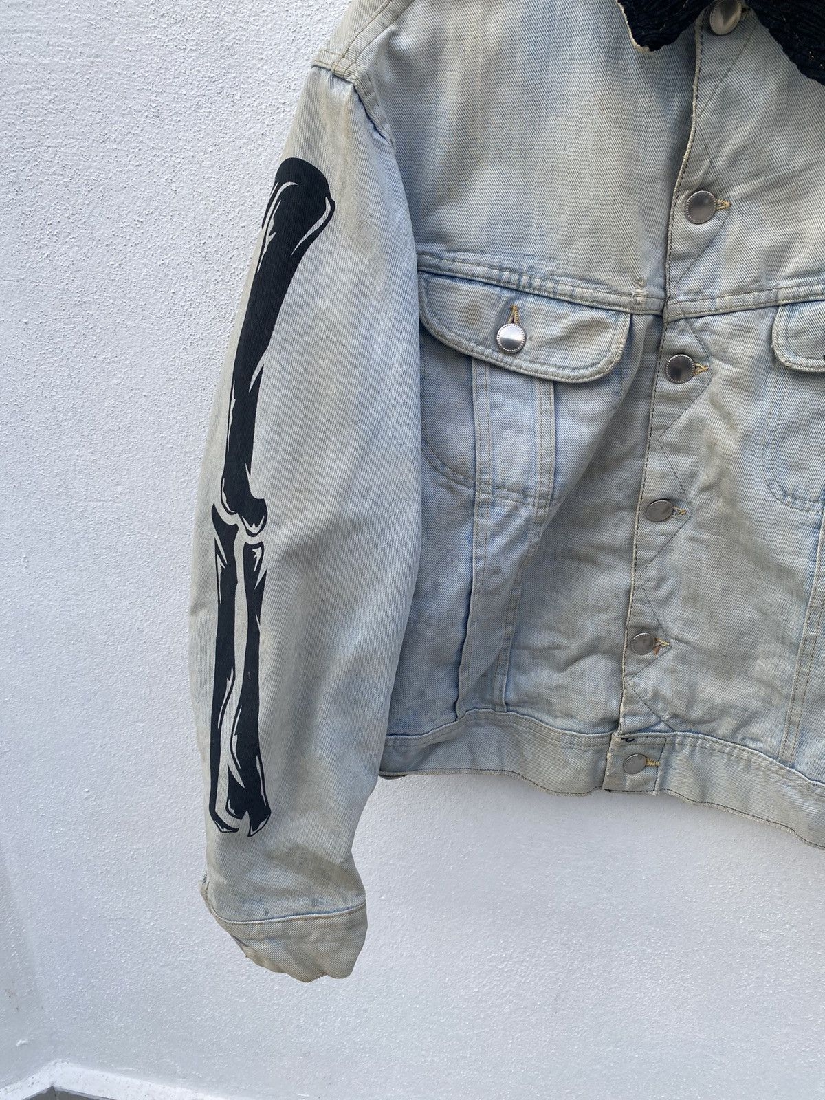 Japanese Brand Creature From The Living Denim Skeleton Jacket Size US L / EU 52-54 / 3 - 5 Thumbnail