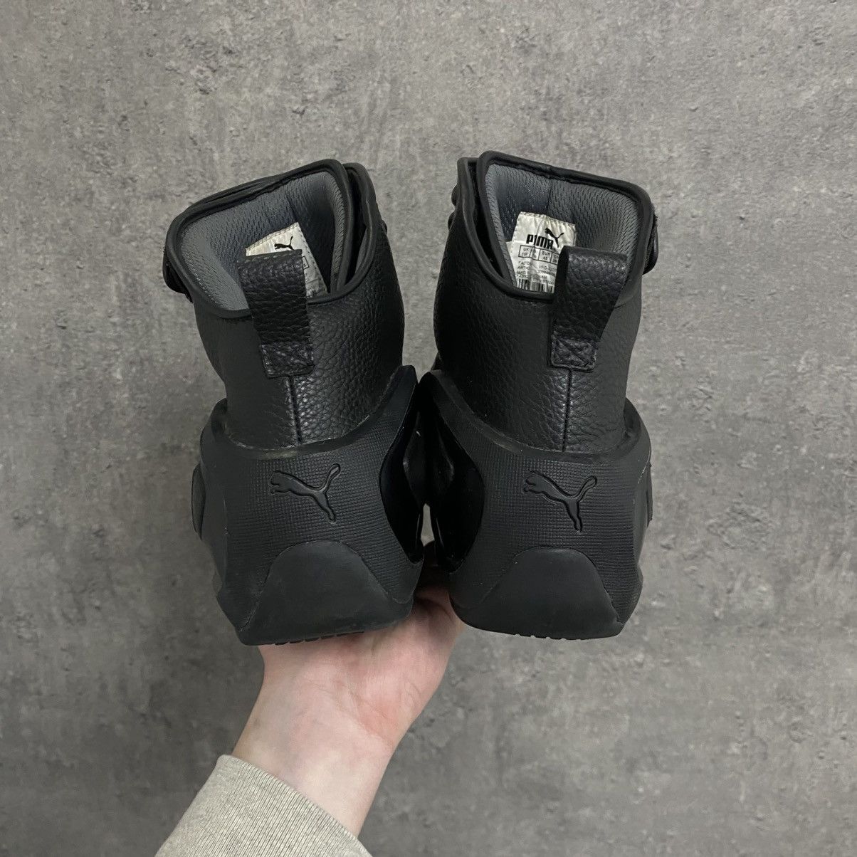 Puma Vintage Puma Leather Motorcycle Bike Boots Black Shoes High Size US 11.5 / EU 44-45 - 11 Thumbnail