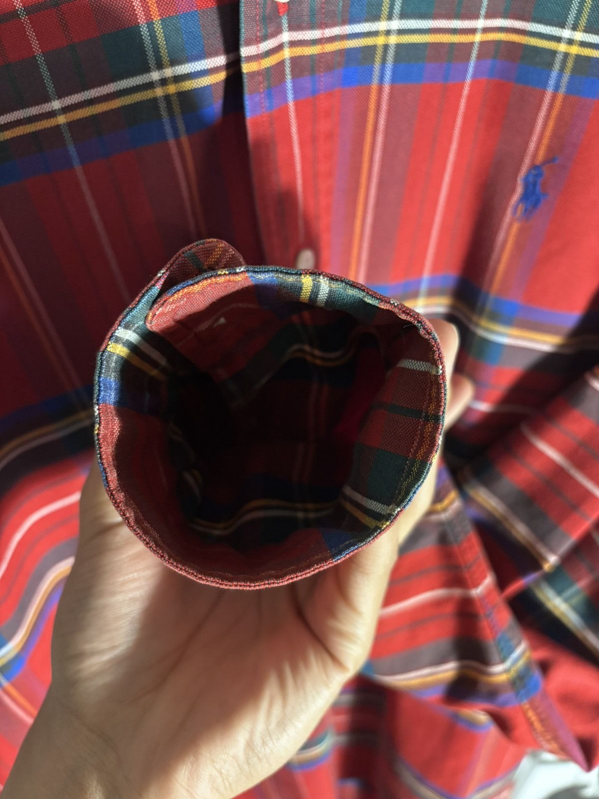 Ralph Lauren RALPH LAUREN | NWOT Classic Red Plaid Button-Down Shirt Size US L / EU 52-54 / 3 - 14 Thumbnail