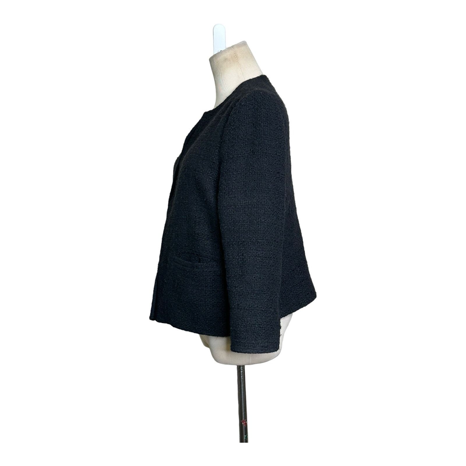 Vince Vince. black woven long sleeves blazer jacket size 10 Size L / US 10 / IT 46 - 9 Thumbnail