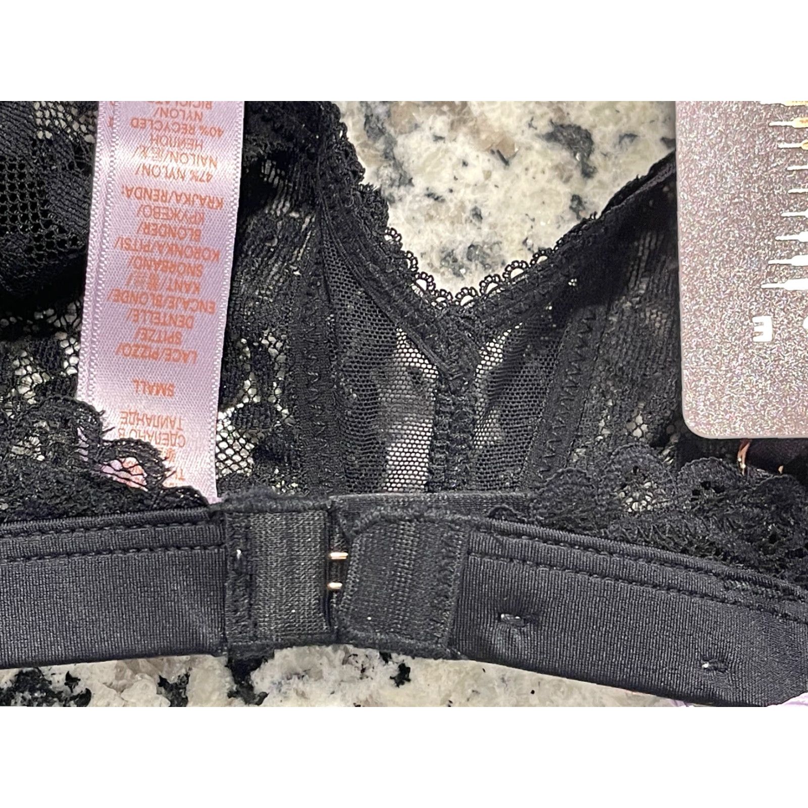 Vintage Savage X Fenty black lace bra Small Size ONE SIZE - 3 Thumbnail
