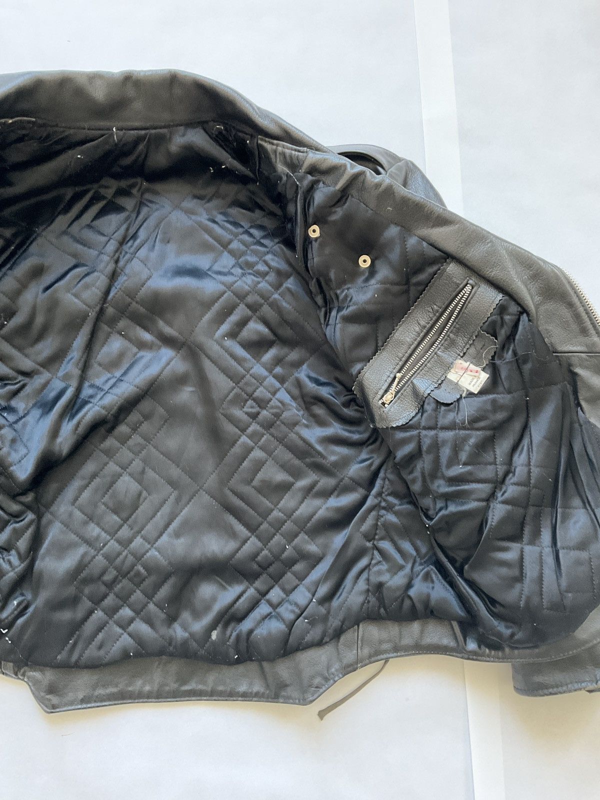 Vintage Vintage black leather perfecto Size US XL / EU 56 / 4 - 9 Thumbnail