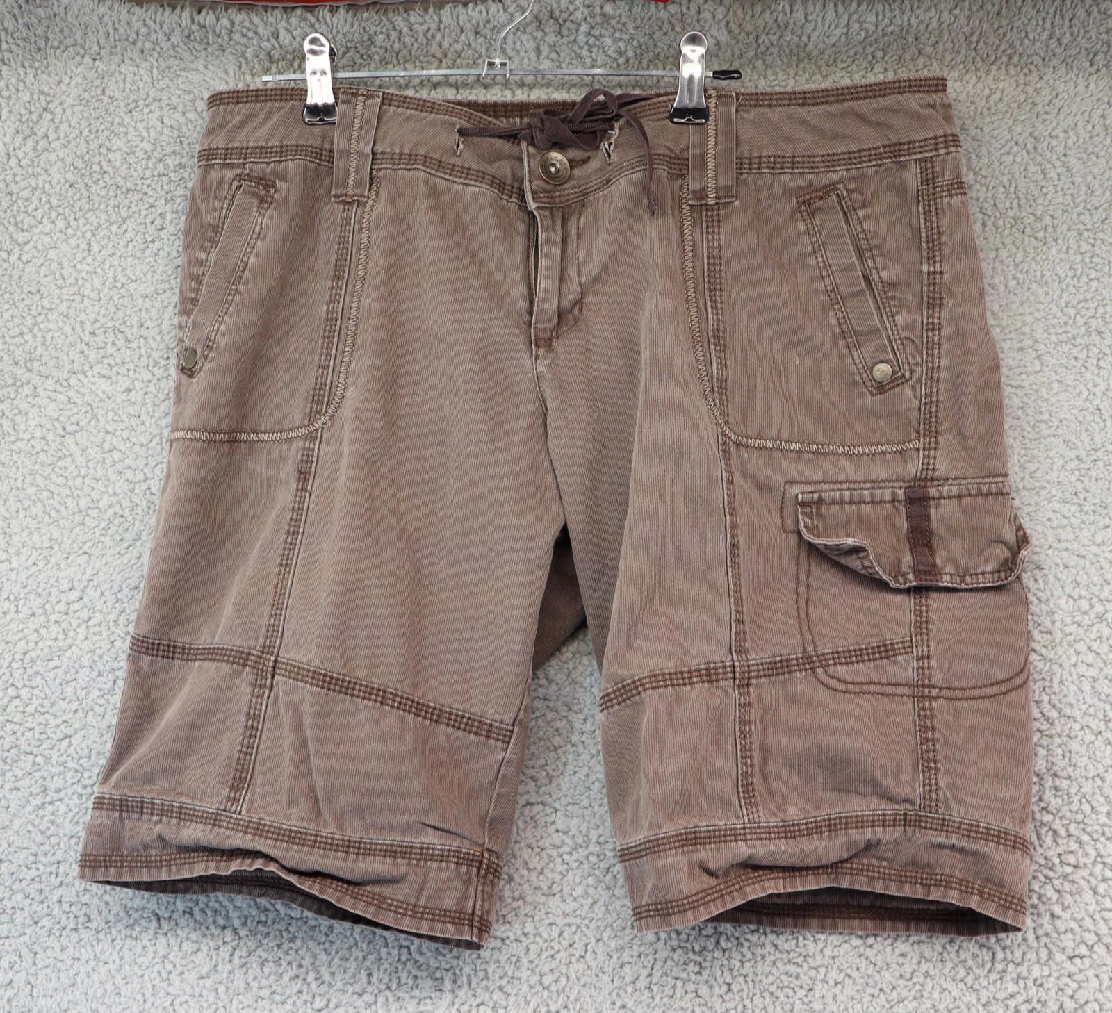 L.E.I. Vtg Cargo Short Girls 15 Brown Cotton L.E.I "Ashley Trouble" Size 24" / US 00 / IT 34 - 1 Thumbnail