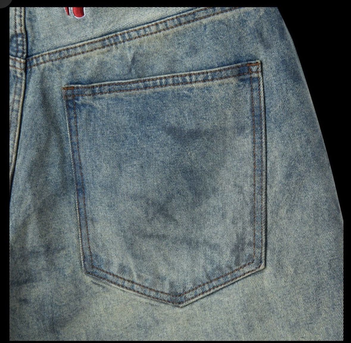 The GV Gallery GVGallery Vintage-Wash Wide-Leg Denim Shorts Size US 40 / EU 56 - 6 Thumbnail