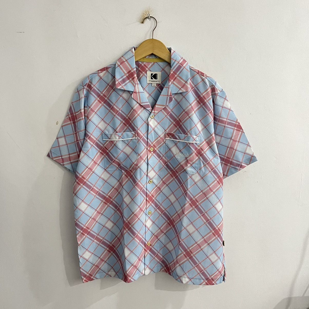 Kodak Kodak - Plaid Opencollar Short Sleeve Button Up Size US L / EU 52-54 / 3 - 1 Thumbnail