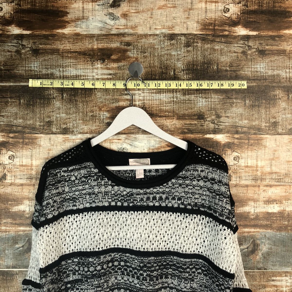 Vintage Bvet 21 Stripe Black Knitwear #A1463 Size US S / EU 44-46 / 1 - 4 Thumbnail