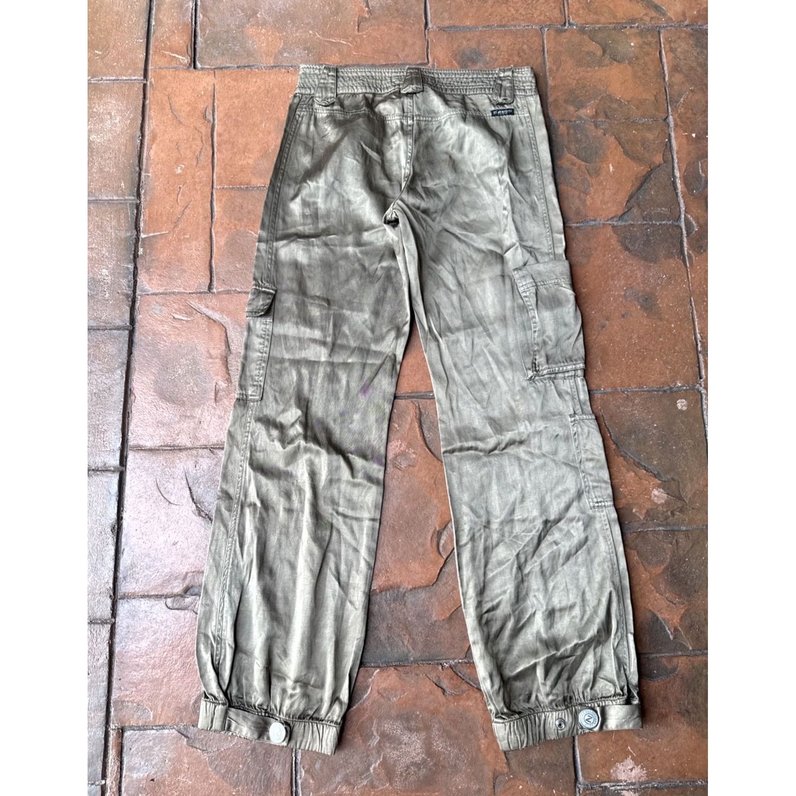 Vintage VINTAGE Z Cavaricii Satin Cargo Jogger Pants Women’s 1 Brown Size 30" / US 8 / IT 44 - 5 Thumbnail