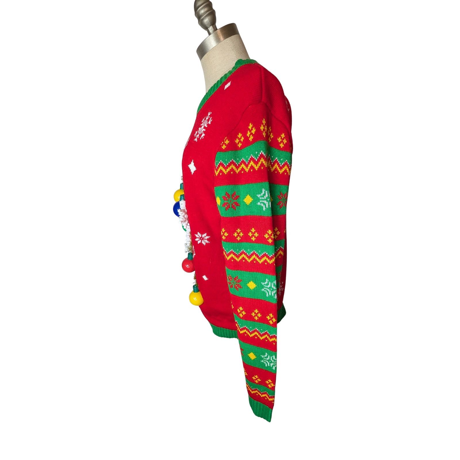 Unknown London Giggling Get Up Light Up Christmas Sweater L Like New Size L / US 10 / IT 46 - 6 Thumbnail