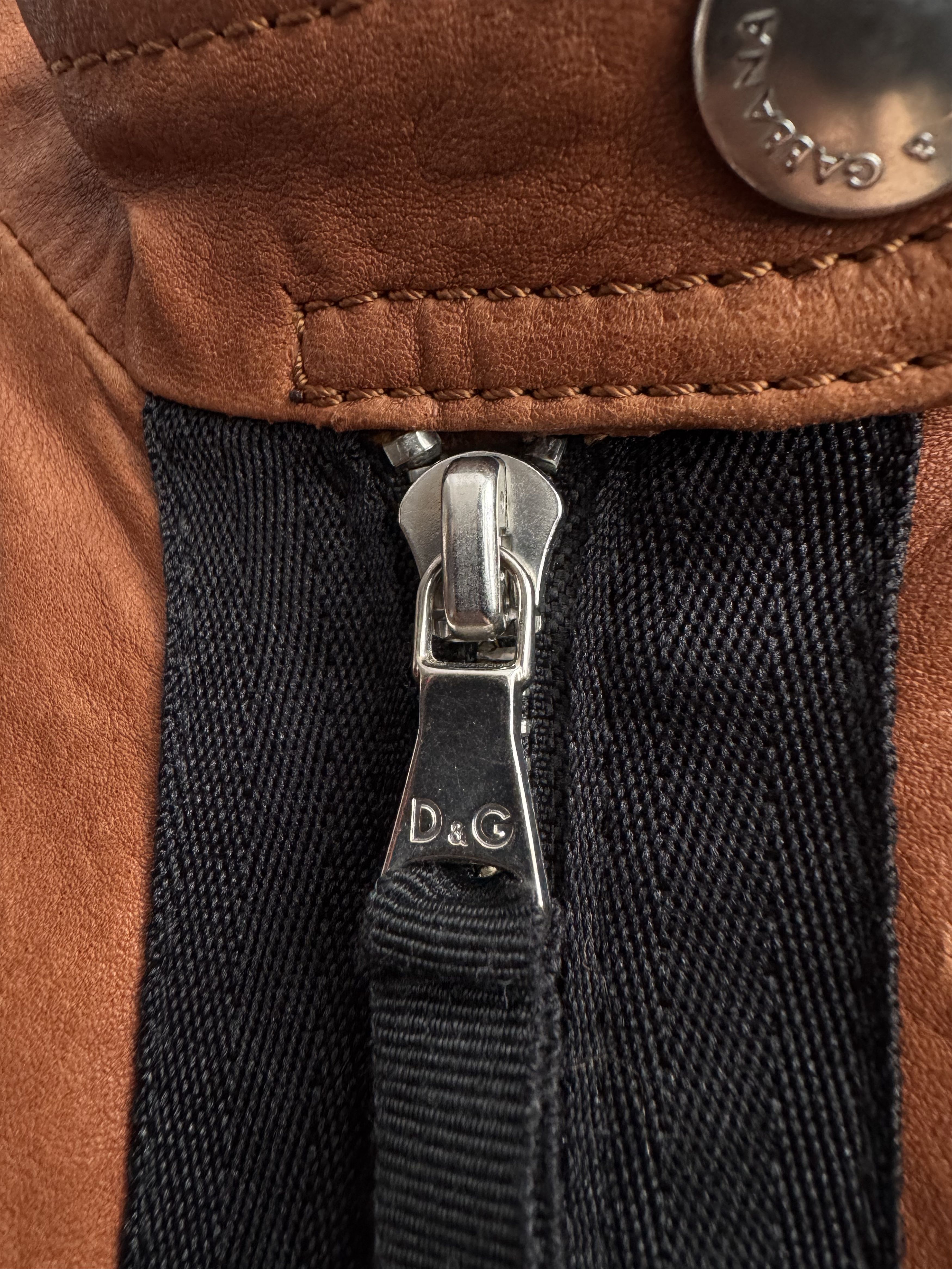 Dolce & Gabbana 00s Dolce & Gabbana Leather Jacket Size 44 Size M / US 6-8 / IT 42-44 - 5 Thumbnail