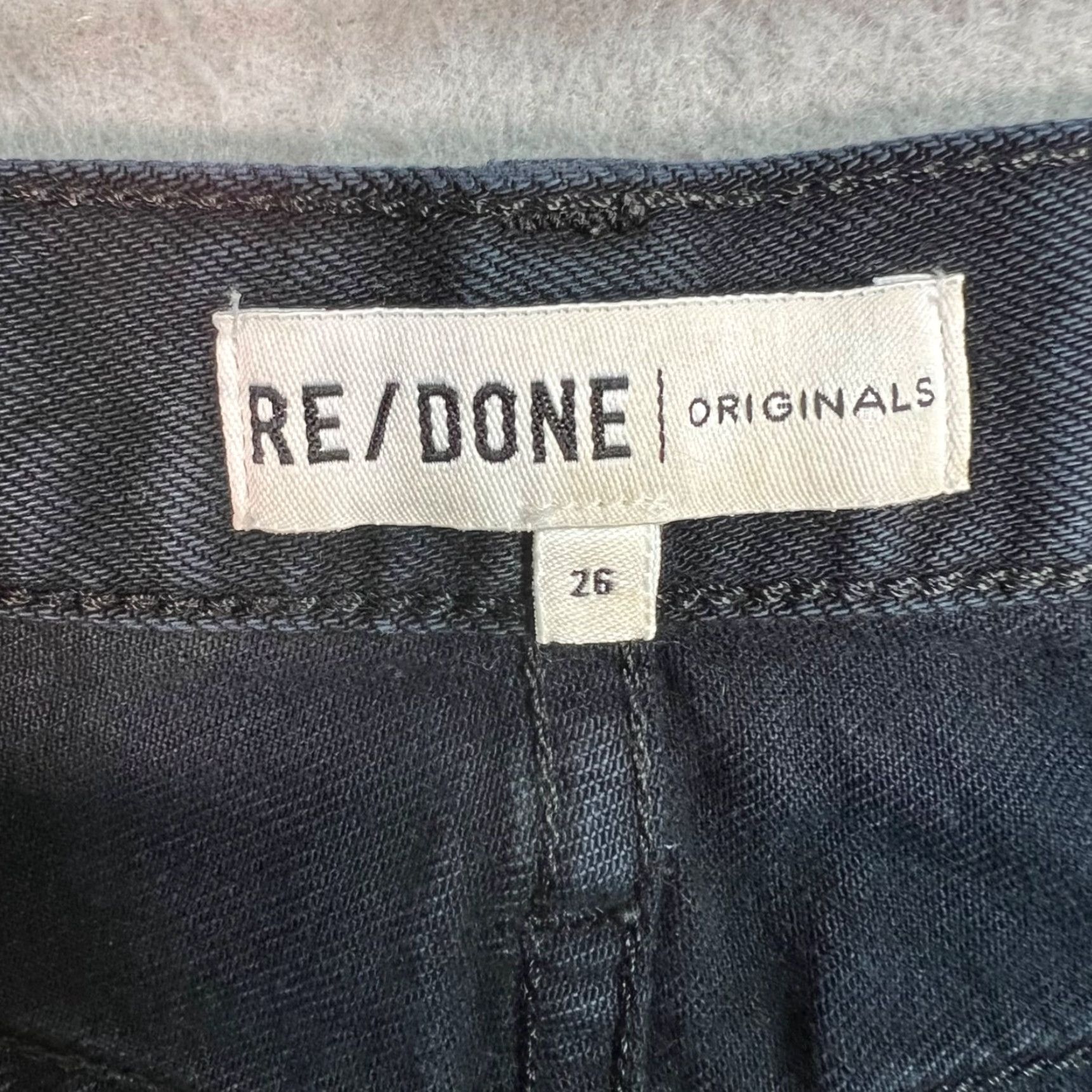 RE/DONE VINTAGE Re/Done Womens High-Waist Skinny Jeans Size 26 Black Denim Casual Pants Size 26" / US 2 / IT 38 - 3 Thumbnail