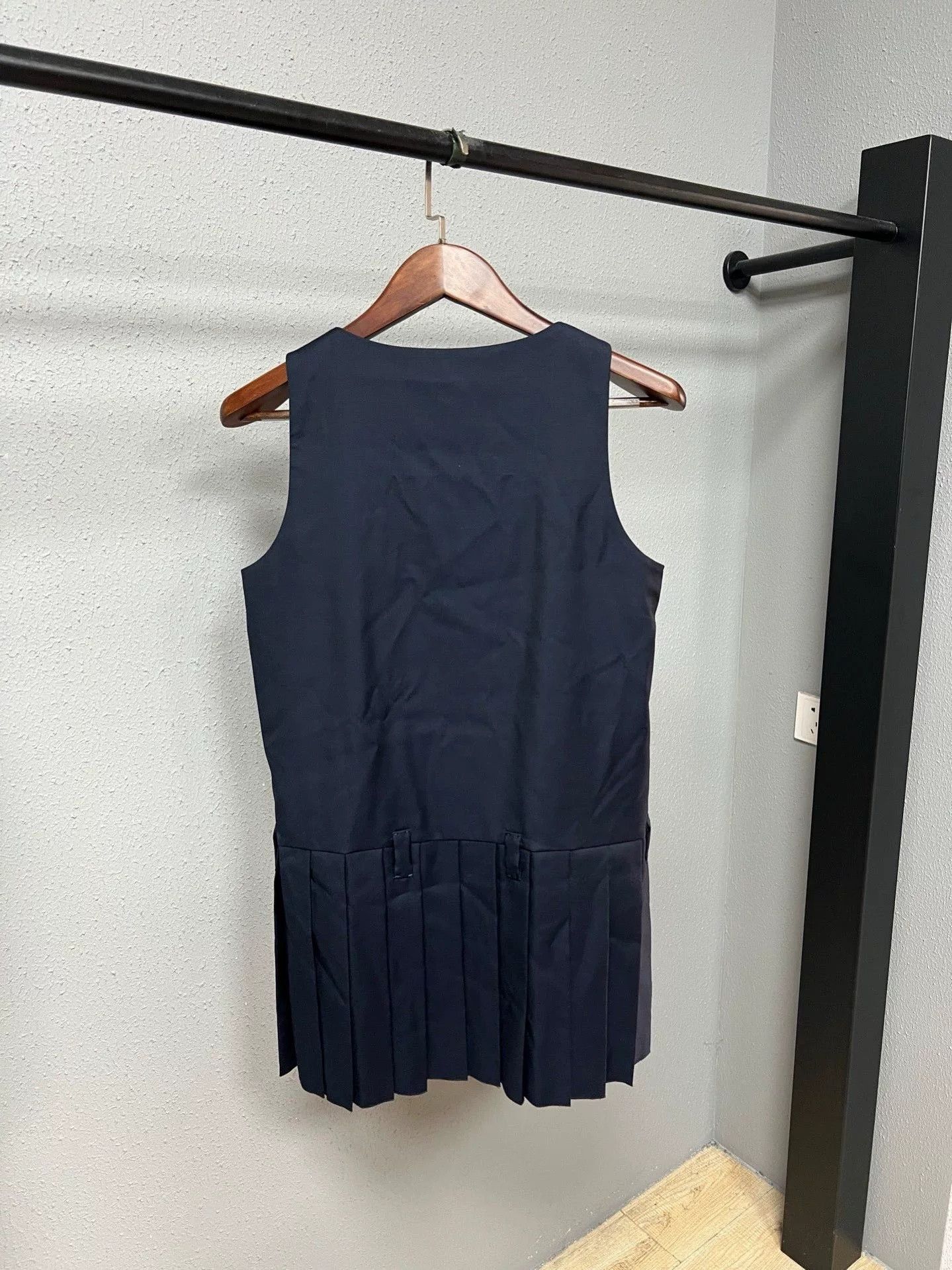 Miu Miu Miu Miu Navy Embroidered Logo Dress Size US 7 / EU 40 - 2 Thumbnail