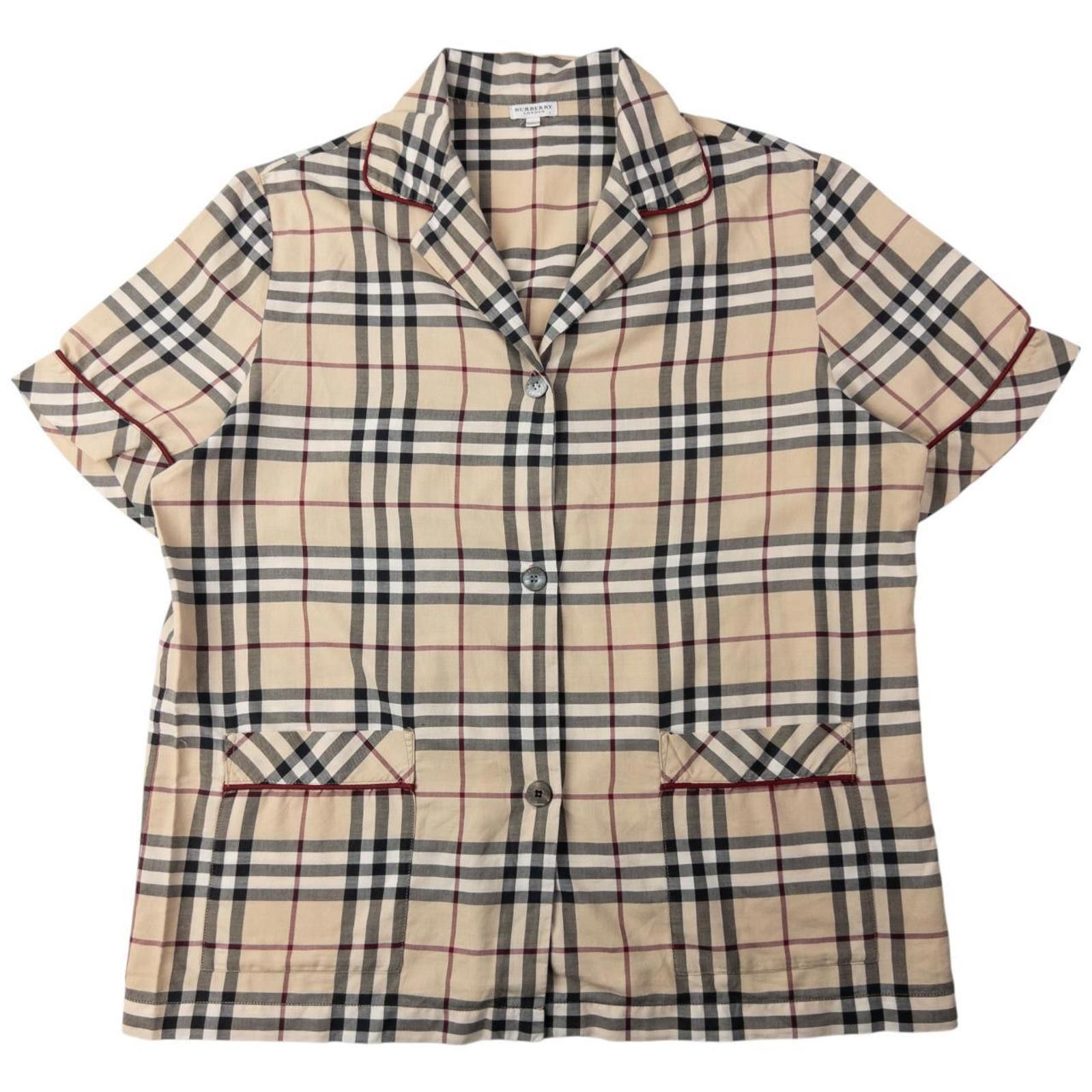 Burberry Vintage Burberry Nova Check Short Pyjama Set Womens Size L Size ONE SIZE - 4 Thumbnail