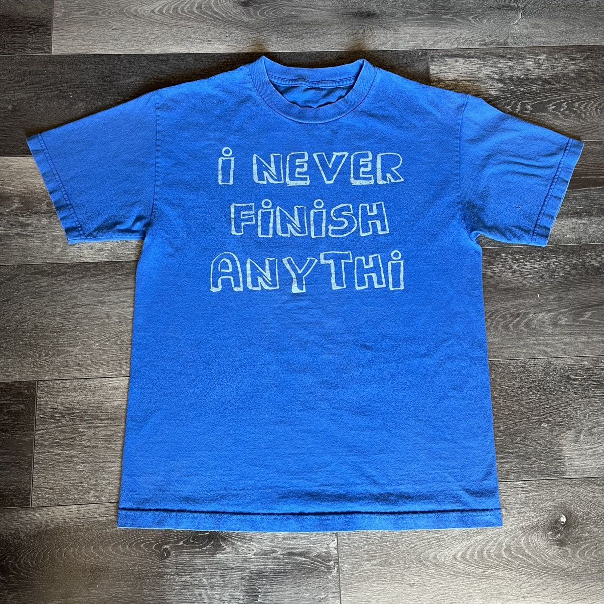 Vintage Vintage 2000s I Never Finish Anything Parody Humor Tee Shirt Size US M / EU 48-50 / 2 - 1 Thumbnail