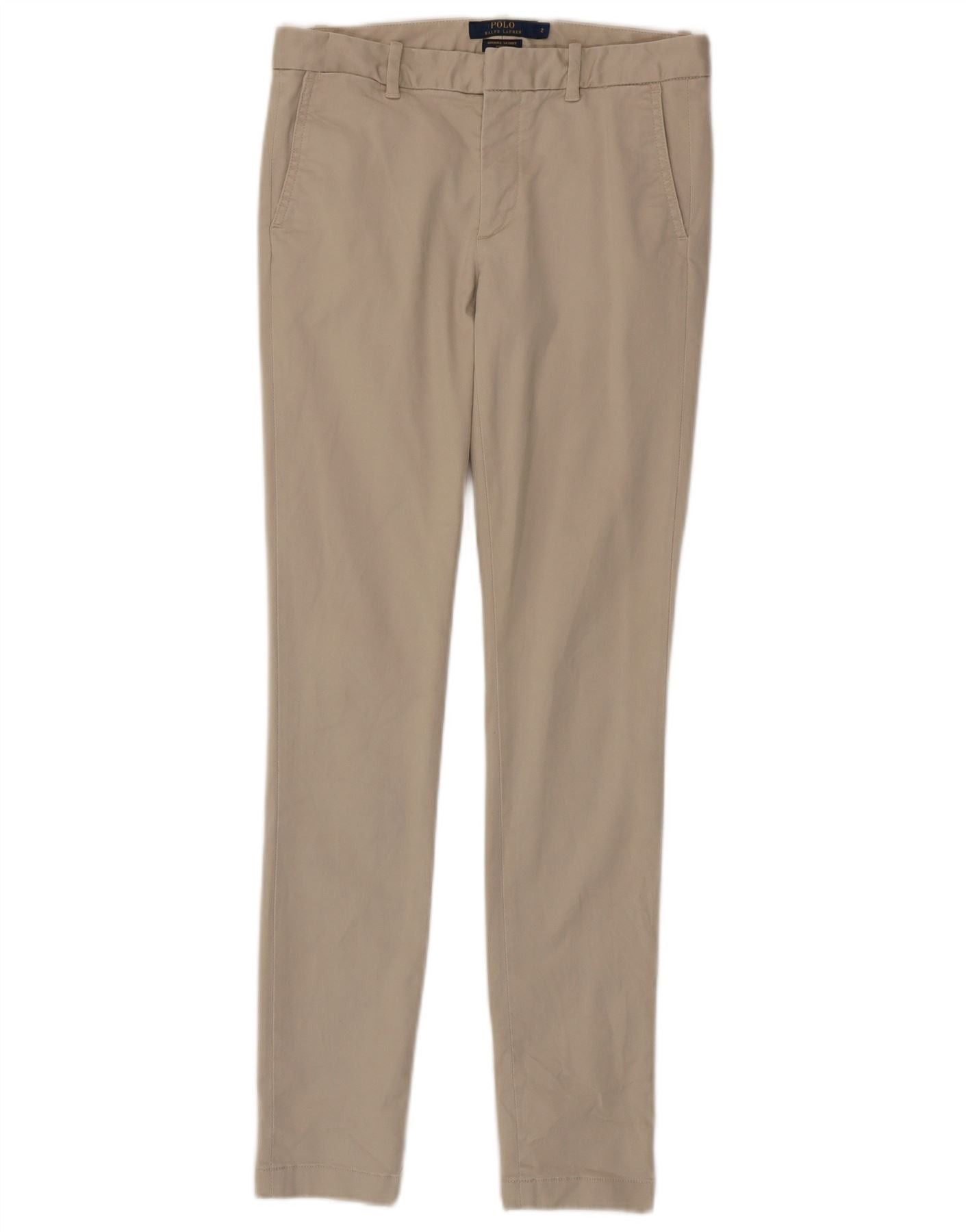 Polo Ralph Lauren Womens Skinny Chino Trousers US 2 XS W28 L30 Beige Cotton Size 24" / US 00 / IT 34 - 1 Thumbnail