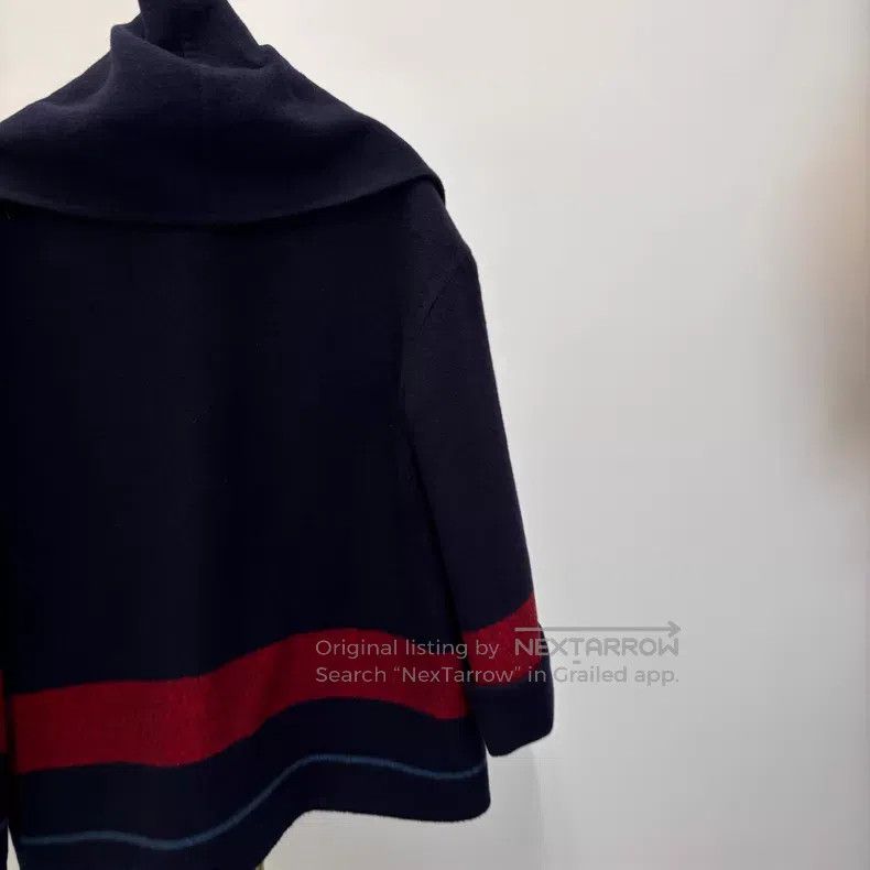 Hermes Hermes Handmade double-sided cashmere cloak coat Size XXS / US 00 / IT 34 - 4 Thumbnail