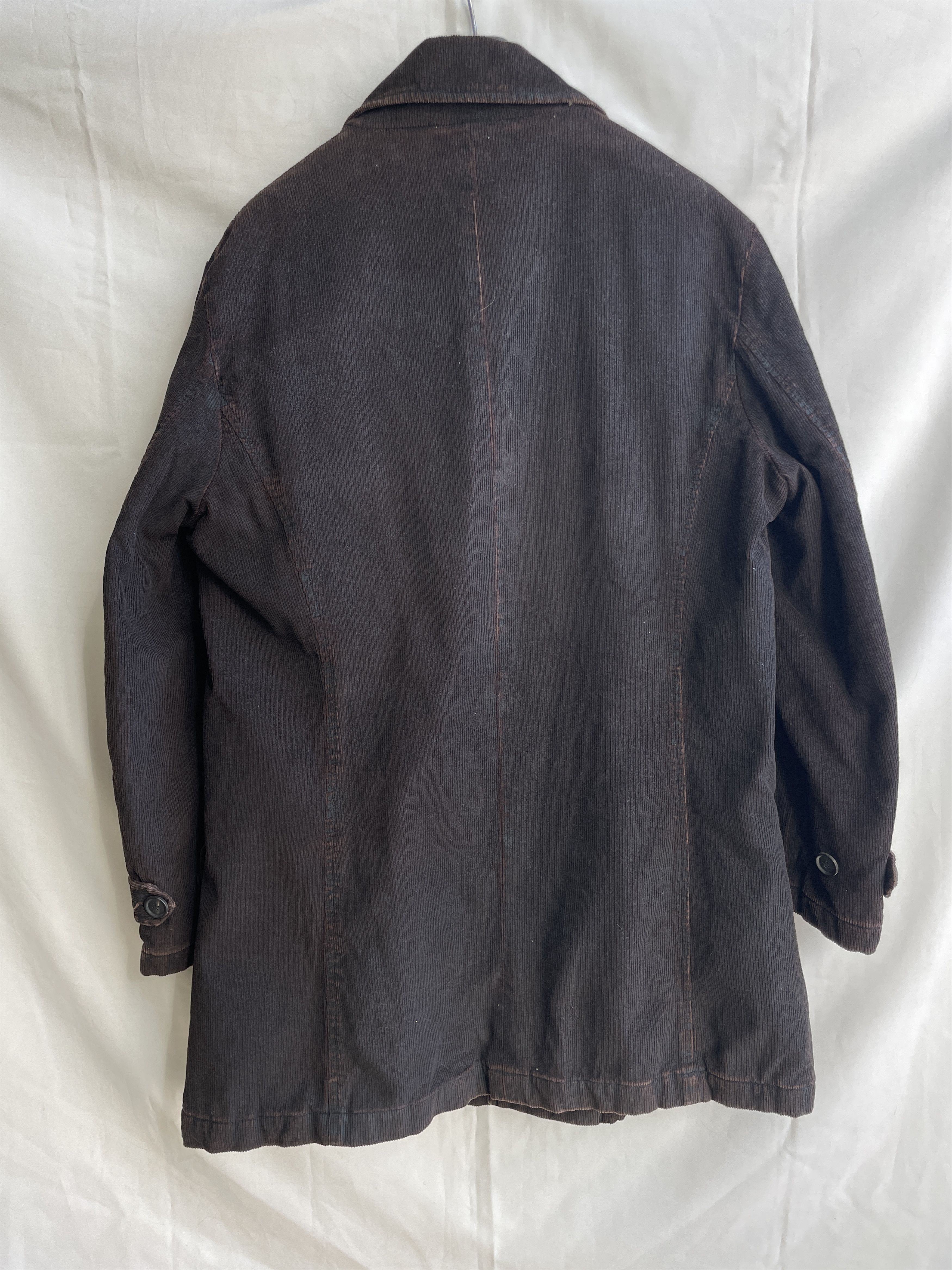 Other Vintage OSKA Rubberized Corduroy Burgundy Brown Coat Size US XL / EU 56 / 4 - 2 Thumbnail