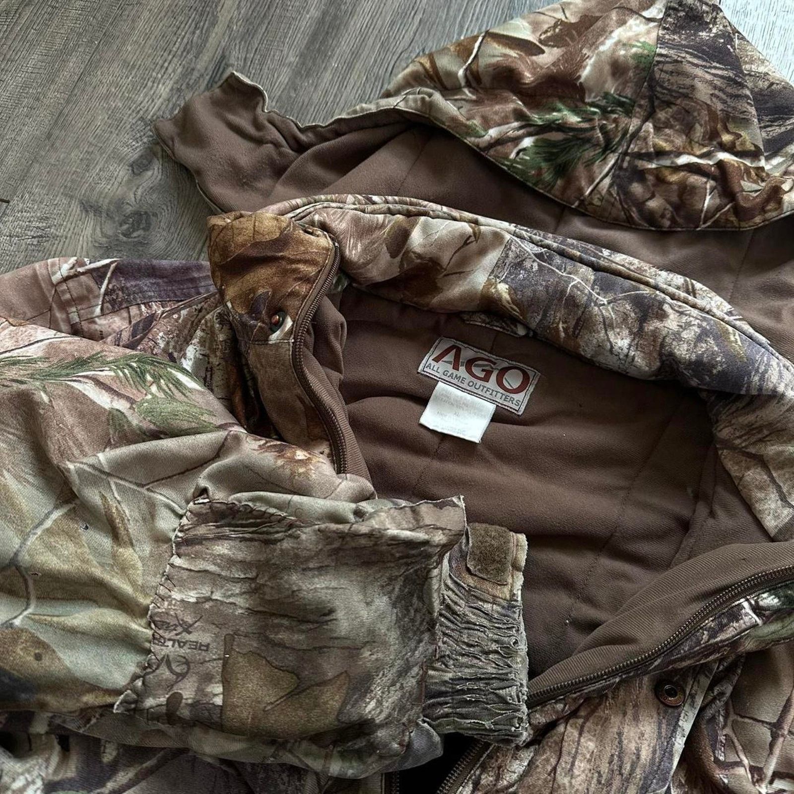 Vintage Vintage Thrahsed Camo Faded Heavy Hunting Jacket Chore Coat Size US XL / EU 56 / 4 - 4 Thumbnail