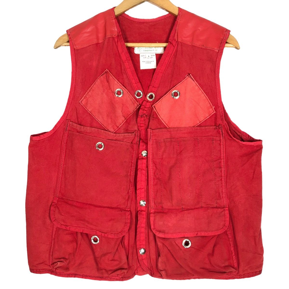 Vintage Vintage 90s Canadian Forestry Equipment Ltd Cargo Vest Size US L / EU 52-54 / 3 - 1 Thumbnail