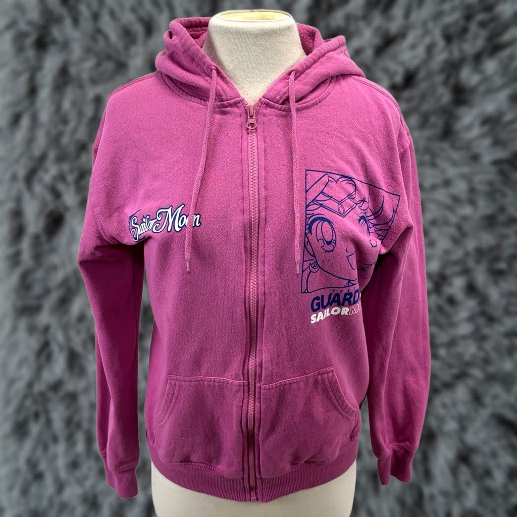 Pinko Sailor Moon Zip Up Hoodie Women XS Pink Graphic Anime 90s Nostalgia Kawaii Y2K Size XS / US 0-2 / IT 36-38 - 1 Thumbnail