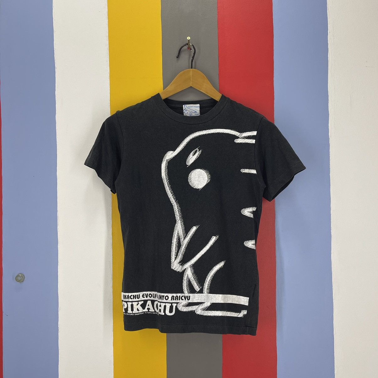 Pokemon 90s Vintage PIKACHU EVOLVE Crew Neck T Shirt #1726/06 Size US XS / EU 42 / 0 - 1 Thumbnail