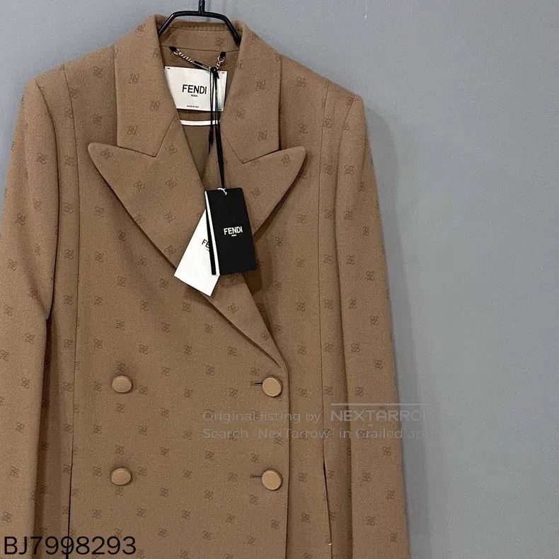 Fendi Fendi Double F printed double-breasted blazer Size XS / US 0-2 / IT 36-38 - 3 Thumbnail