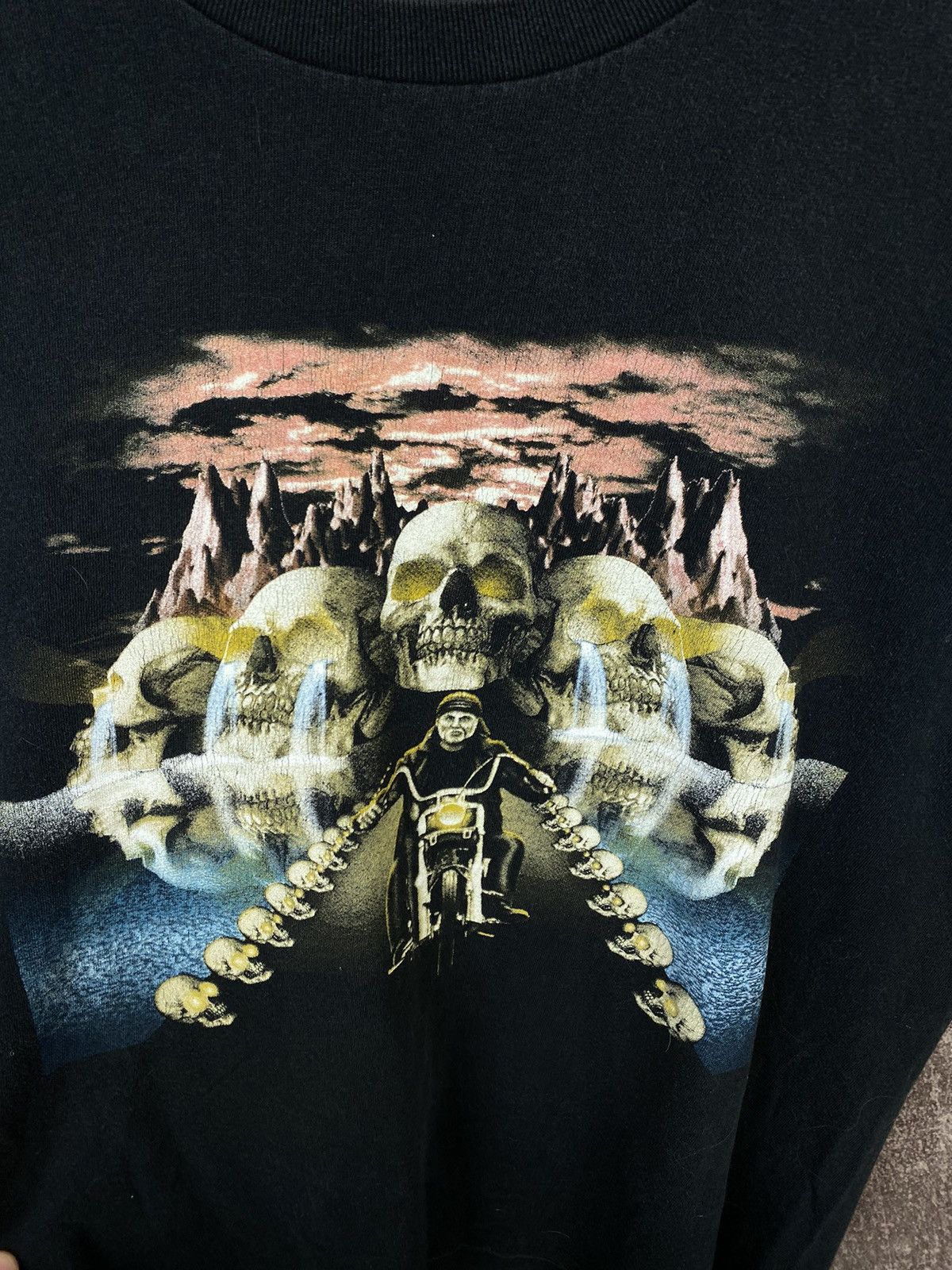 Vintage Vintage Roll-On Harley Style Motorcycle Biker Skulls Size US M / EU 48-50 / 2 - 2 Thumbnail