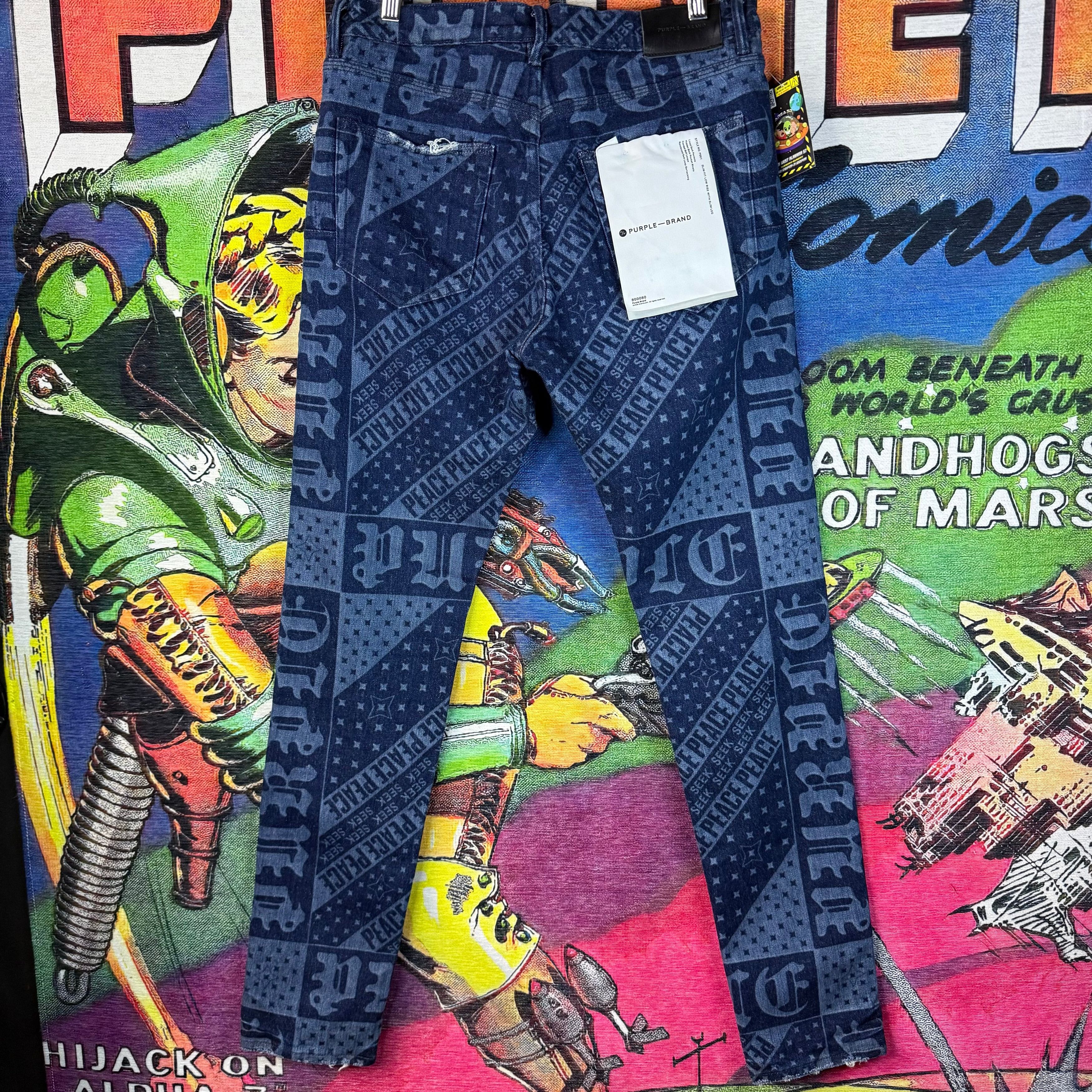 Purple Brand Purple Brand Laser Flag Skinny Jeans Size 32 Size US 32 / EU 48 - 2 Thumbnail