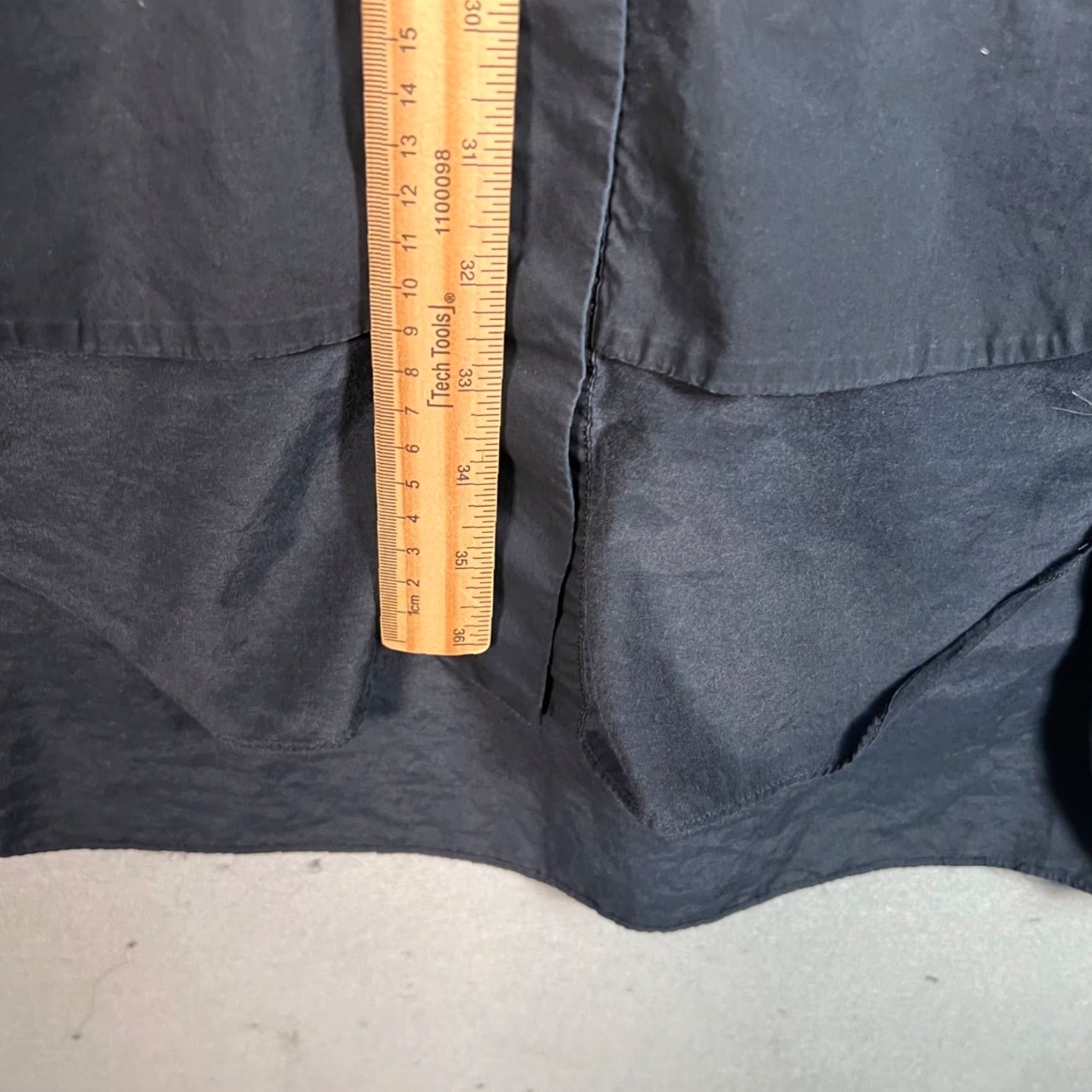 Cos COS Womens Size 14 Blue Shirt Dress Short Sleeve Button Front Cotton Silk Blend Size XL / US 12-14 / IT 48-50 - 6 Thumbnail