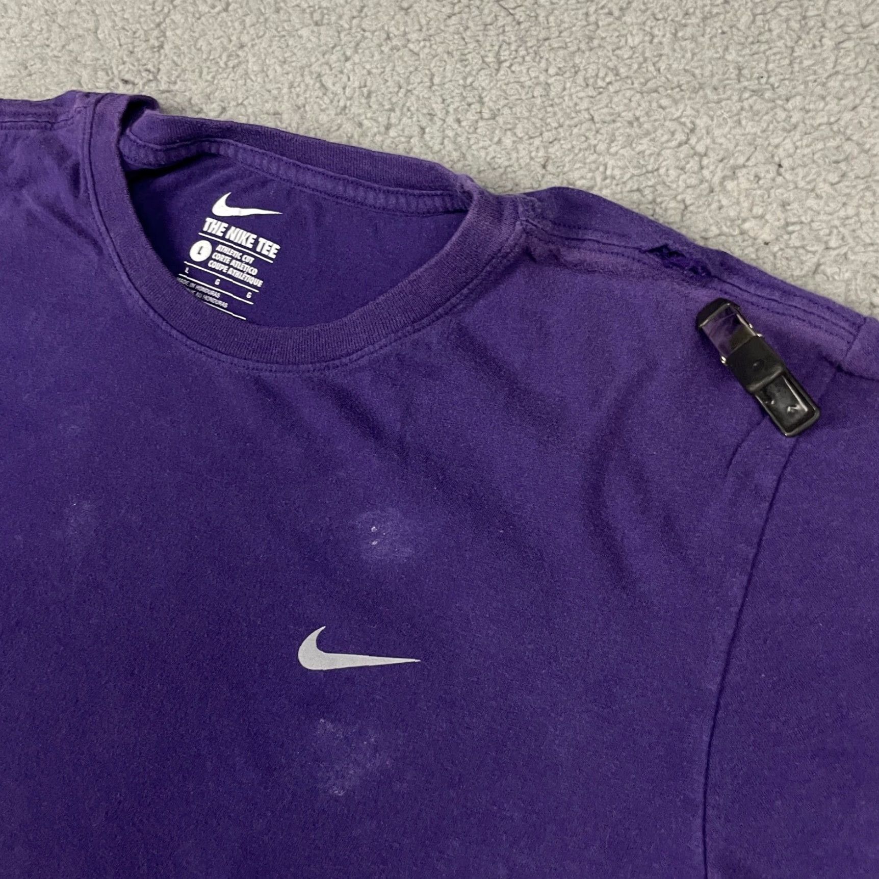 Nike Nike Tshirt Nike Dri-FIT Shirt Logo Purple L Adult Mens Short Sleeve Crew Neck Size US L / EU 52-54 / 3 - 5 Thumbnail