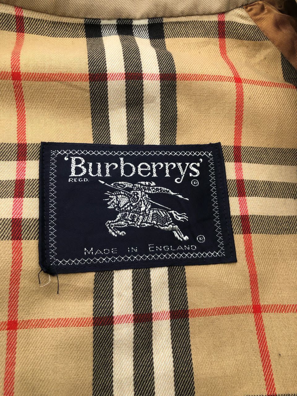 Burberry × Vintage 1980s Vintage Burberrys Nova Check Long Jacket Size US M / EU 48-50 / 2 - 4 Thumbnail