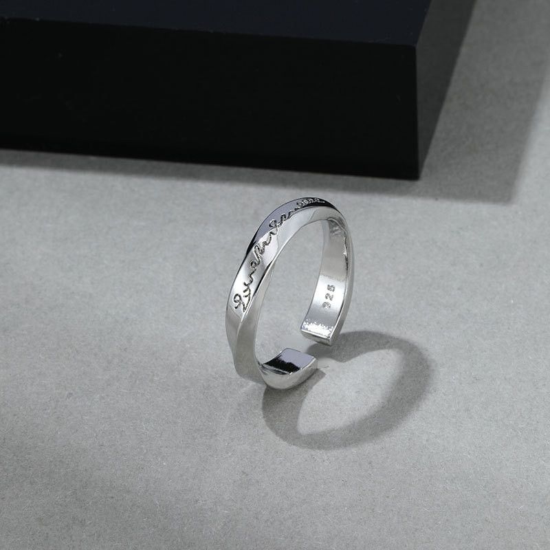 Jewelry Open Letter Ring Size ONE SIZE - 1 Thumbnail