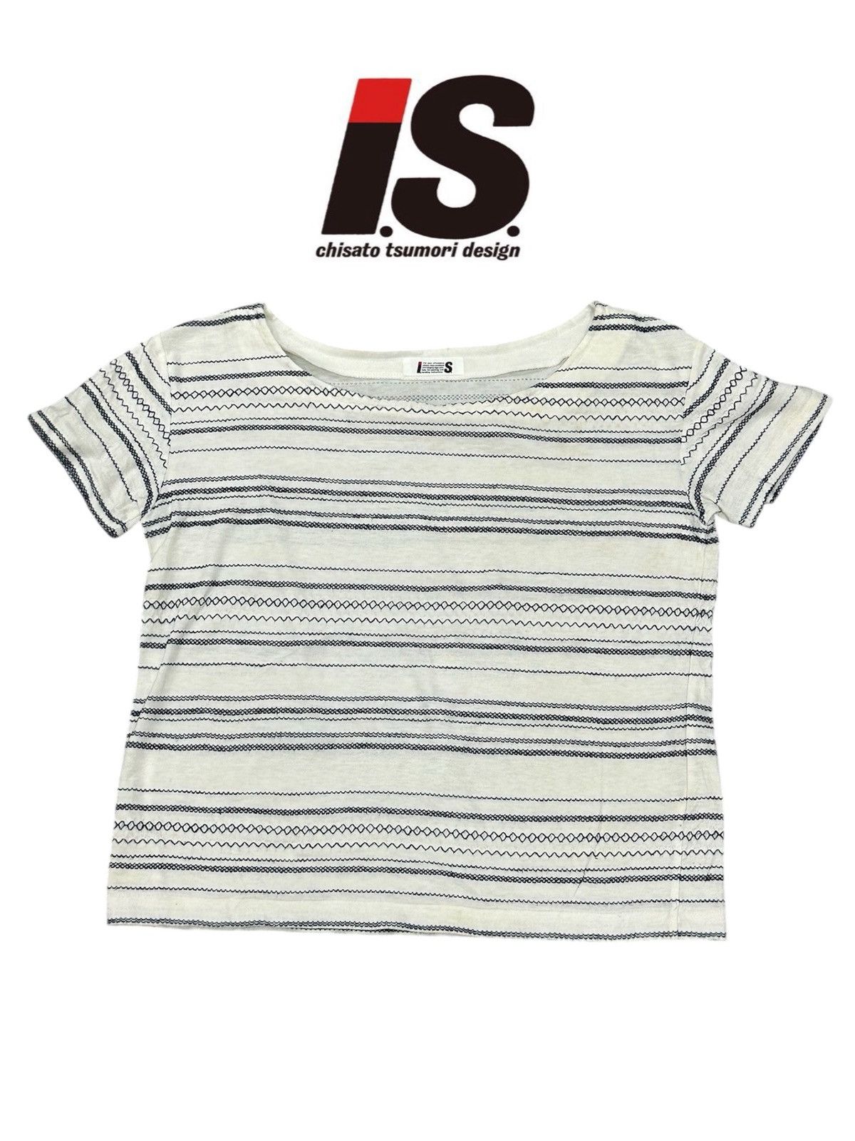 Issey Miyake Vintage IS Tsumori Chisato Issey Miyake Stripe Tee Size US S / EU 44-46 / 1 - 1 Thumbnail