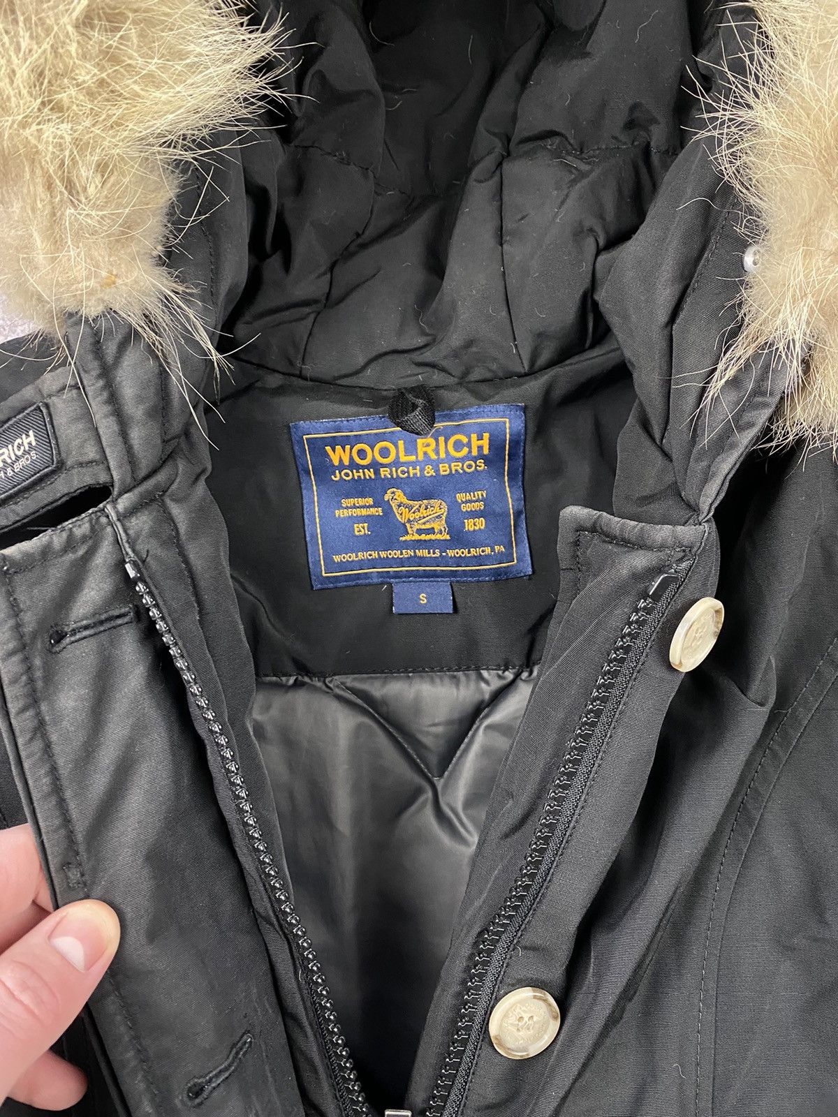 Woolrich Woolen Mills WOOLRICH Jacket Down Arctic Parka John Rich&Bros black Size US S / EU 44-46 / 1 - 7 Thumbnail