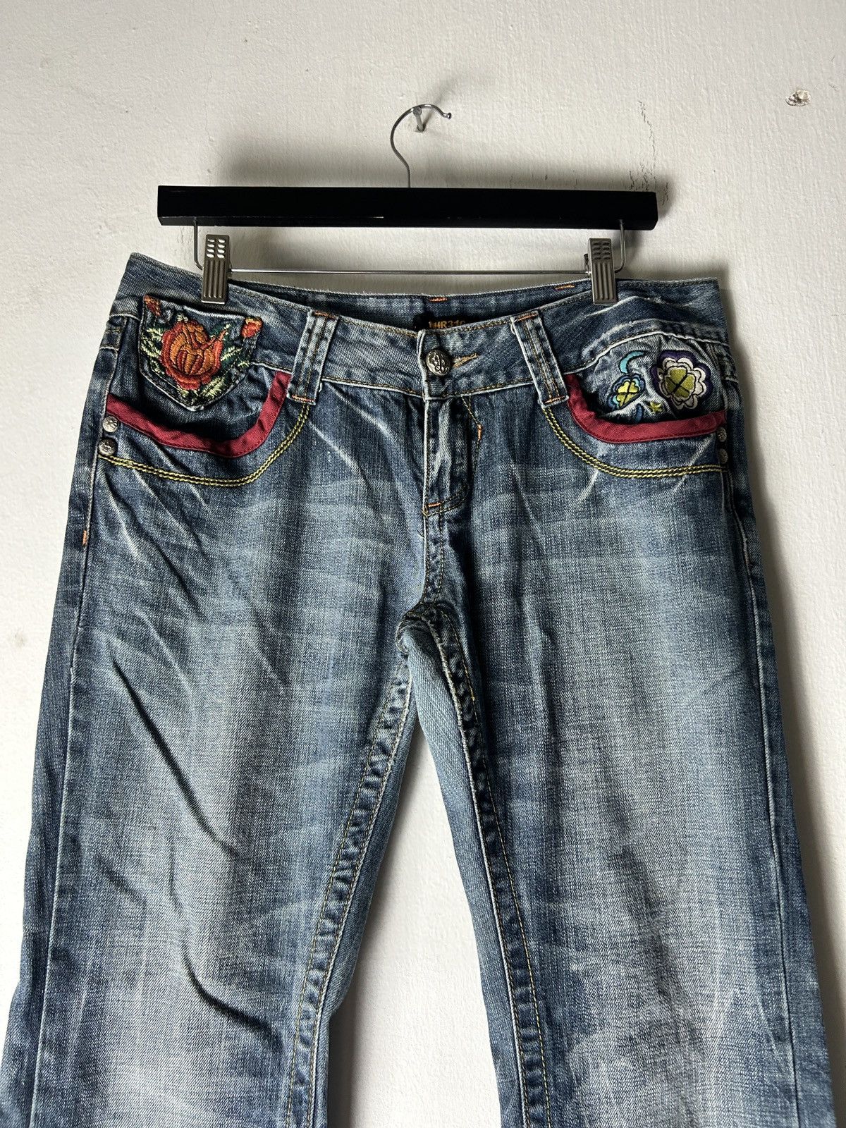 Yasuyuki Ishii MHR310 Tattoo Embroidery Flared Jeans Japanese denim lgb Size US 33 - 7 Thumbnail