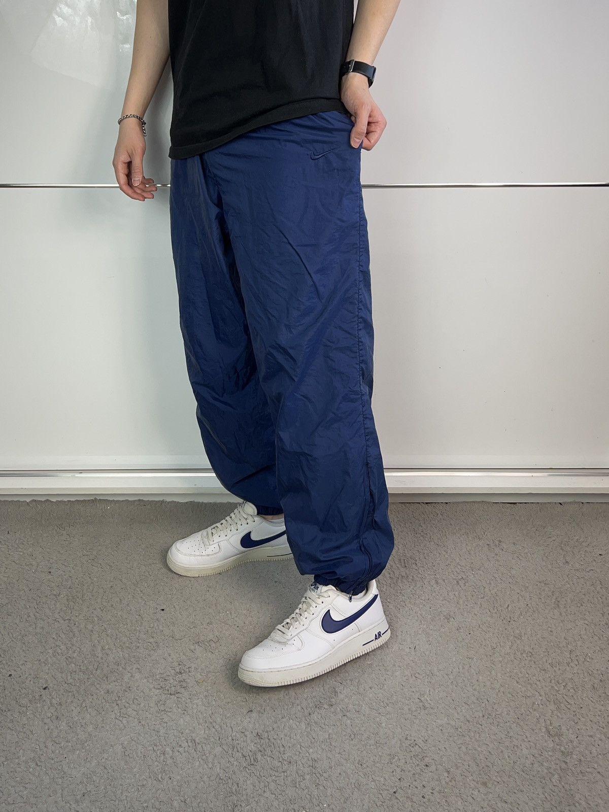 Nike × Vintage Pants Nike Small Logo Swoosh Vintage 90’s Ortalion Size US 34 / EU 50 - 1 Thumbnail
