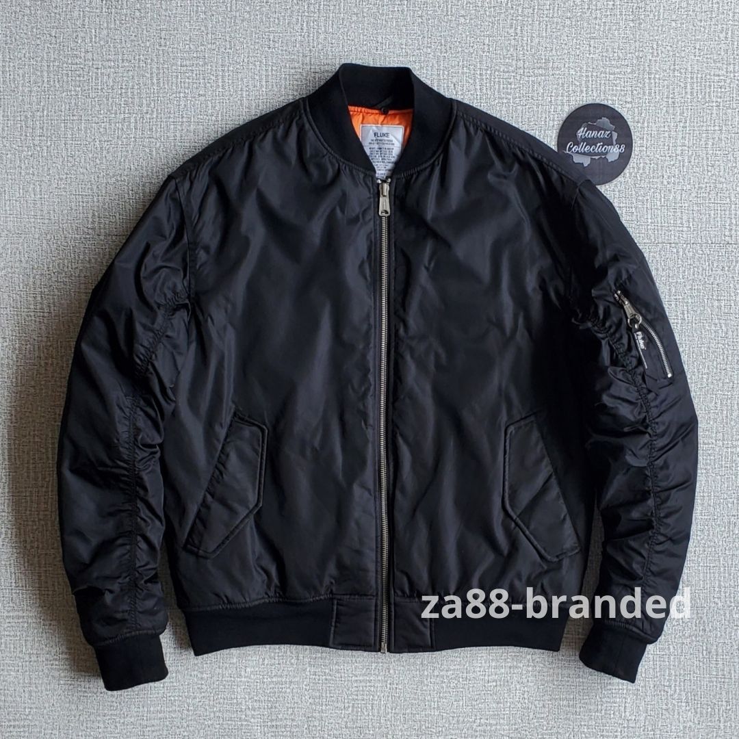 Other FLUKE New York Joint Black Bomber Jacket Size US L / EU 52-54 / 3 - 2 Thumbnail