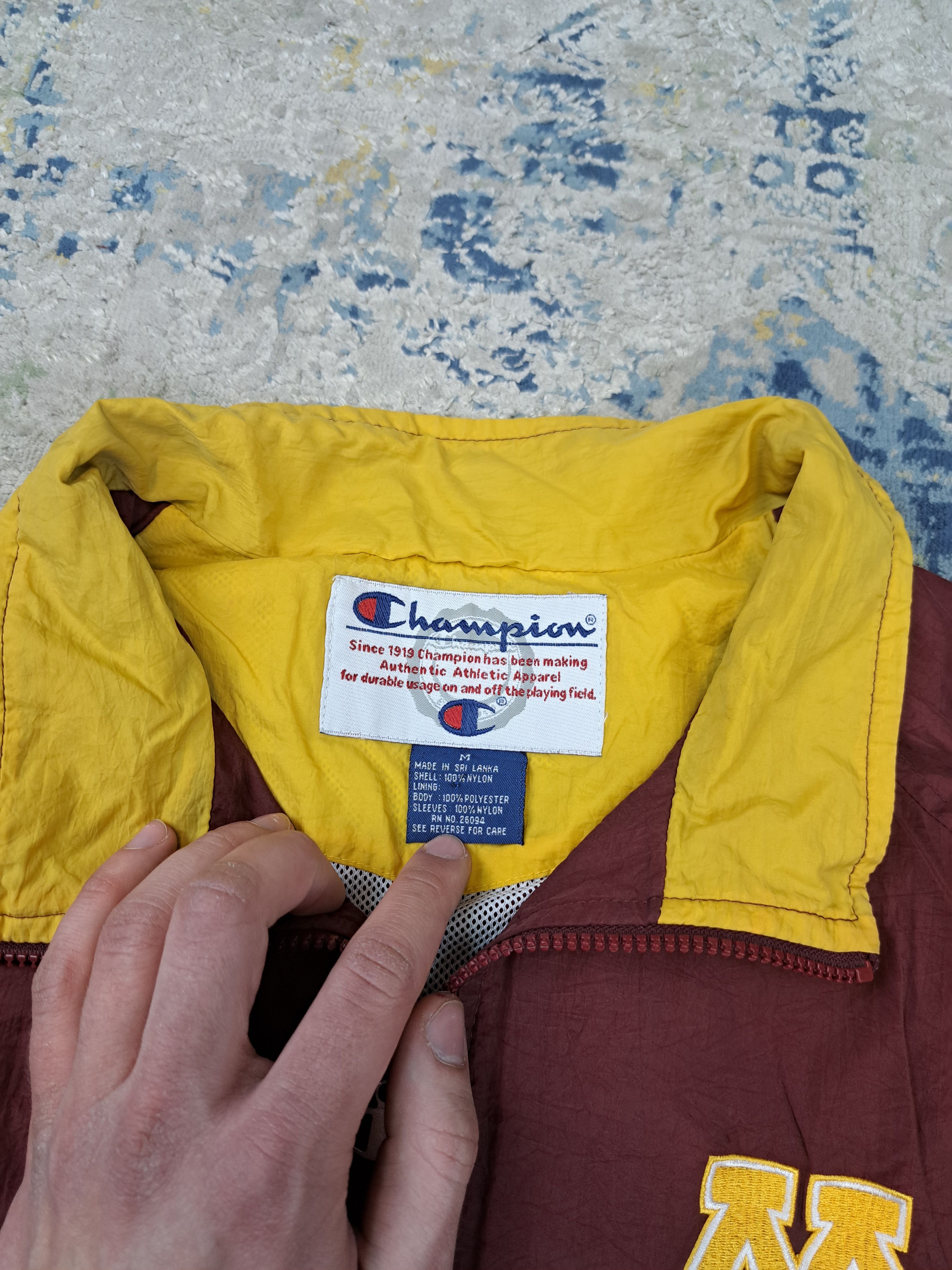 Champion Vintage 90s Champion Minnesota College Bomber Jacket Size US M / EU 48-50 / 2 - 4 Thumbnail