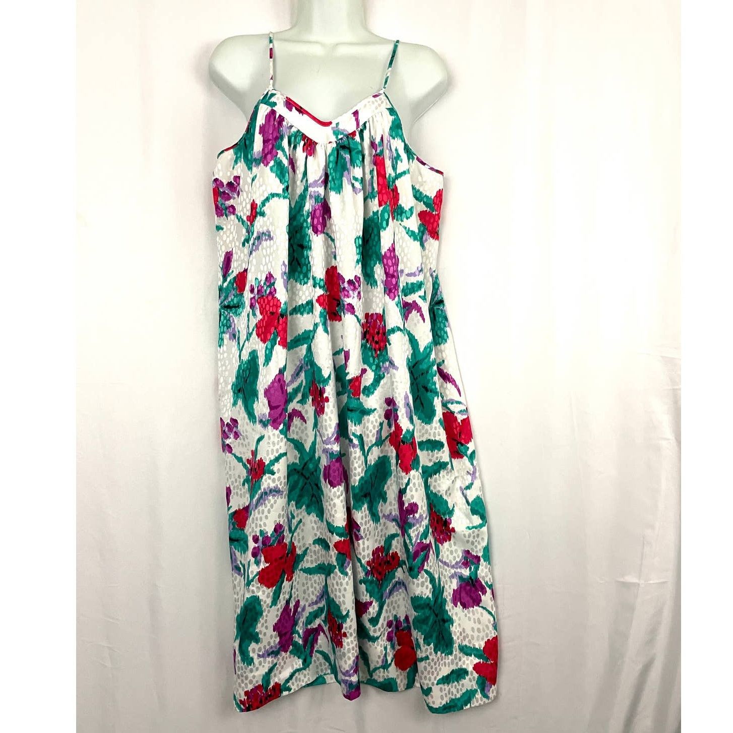Neiman Marcus VTG Neiman Marcus Floral Nightgown Robe Set Mary McFadden Size ONE SIZE - 3 Thumbnail