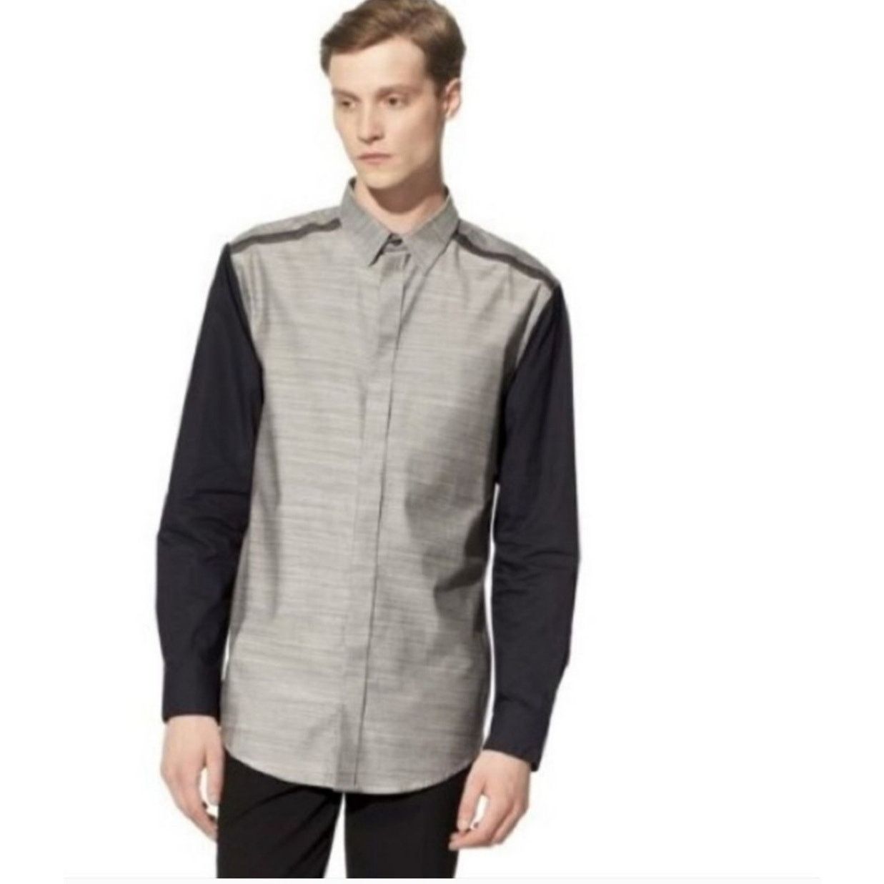 3.1 Phillip Lim 3.1 Phillip Lim Target Gray Black Button-up Shirt Medium Size US M / EU 48-50 / 2 - 1 Thumbnail
