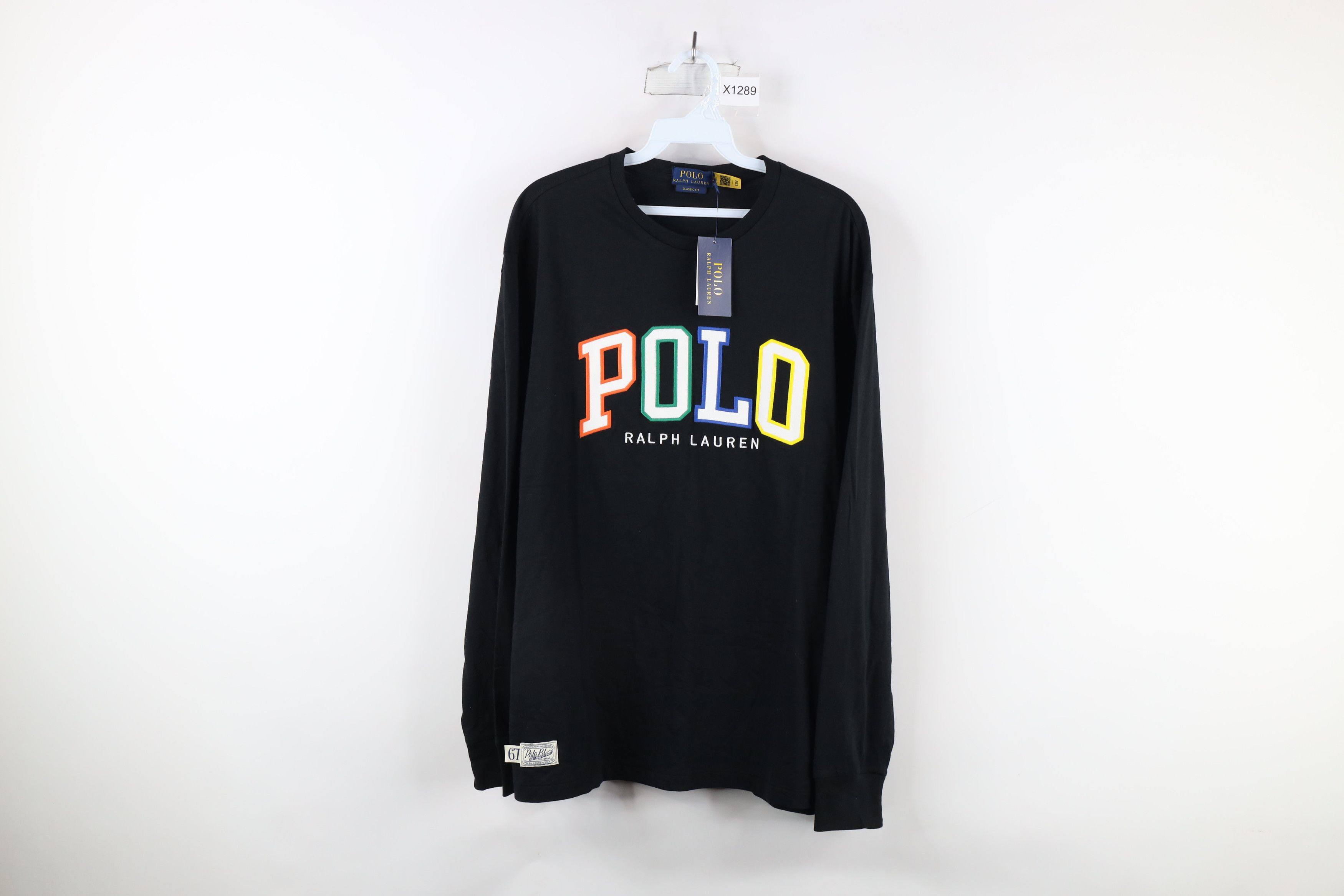 Ralph Lauren Deadstock Ralph Lauren Out Block Letter Long Sleeve T-Shirt Size US M / EU 48-50 / 2 - 1 Thumbnail
