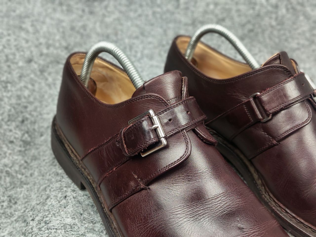 Heschung Heschuhd Design Bouleau Single Monk Strap Toe Derby Shoes Size US 8.5 / EU 41-42 - 12 Thumbnail