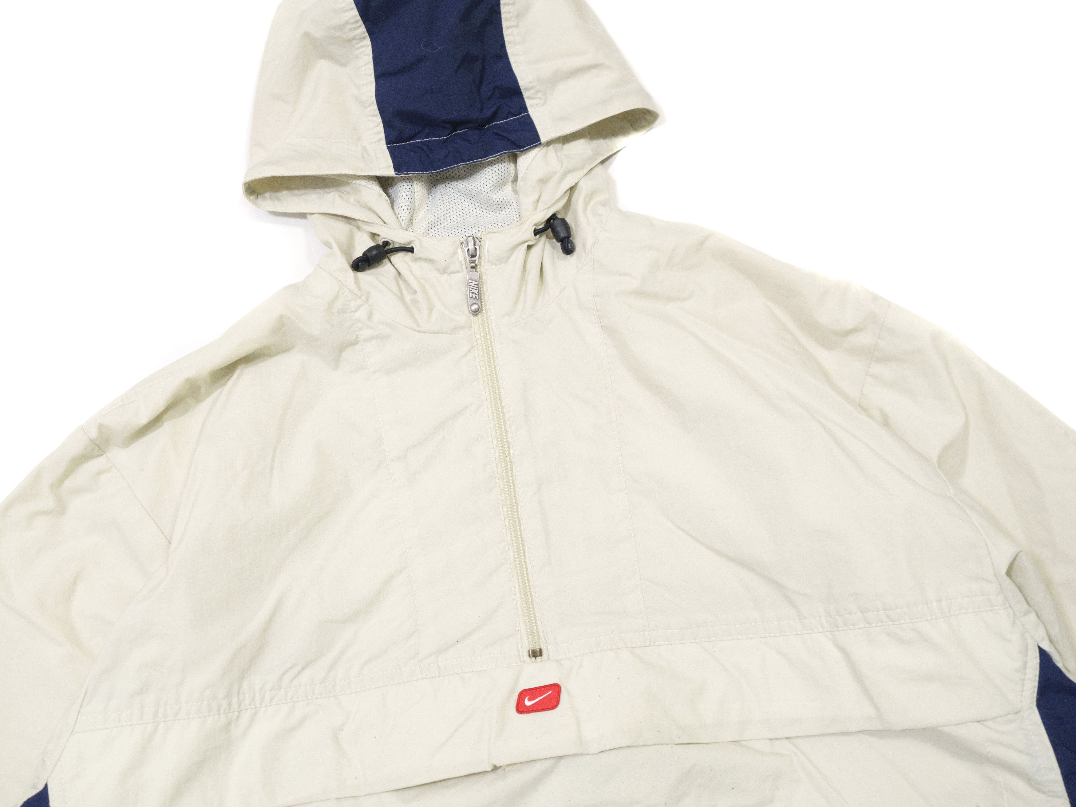 Nike 90s Nylon Center Swoosh Logo Anorak Light Jacket Size US M / EU 48-50 / 2 - 3 Thumbnail