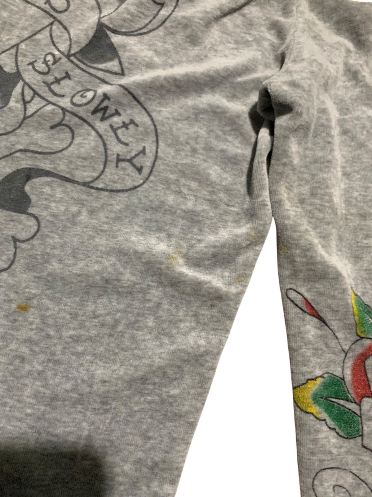 Ed Hardy Vintage Ed Hardy LOVE KILLS SLOWLY flared sweat pants Size US 28 / EU 44 - 6 Thumbnail