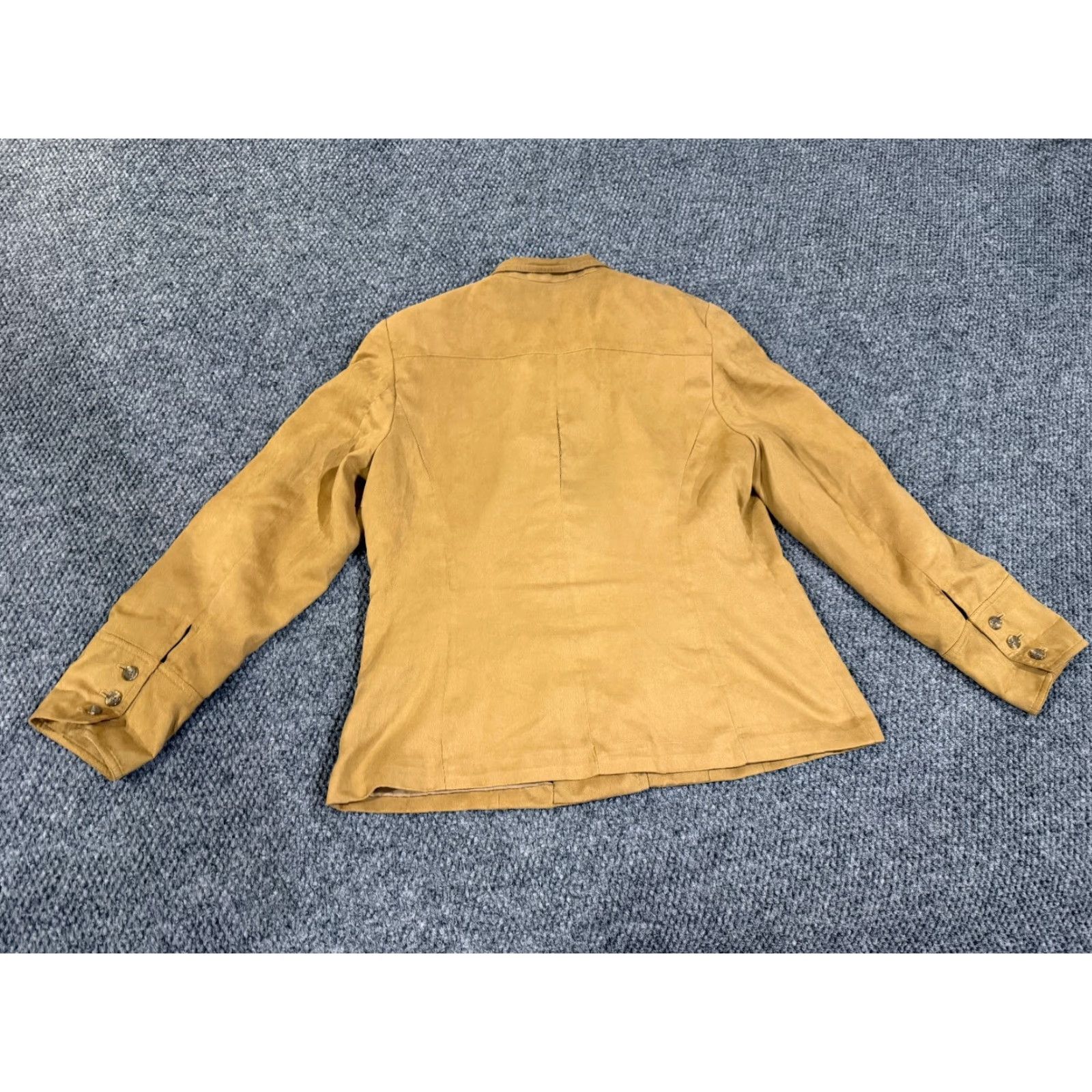 Coldwater Creek Coldwater Creek Jacket Womens 12 Tan Button Front Lined Casual Safari Jacket Coat Brown Floral Classic Art Size XL / US 12-14 / IT 48-50 - 7 Thumbnail
