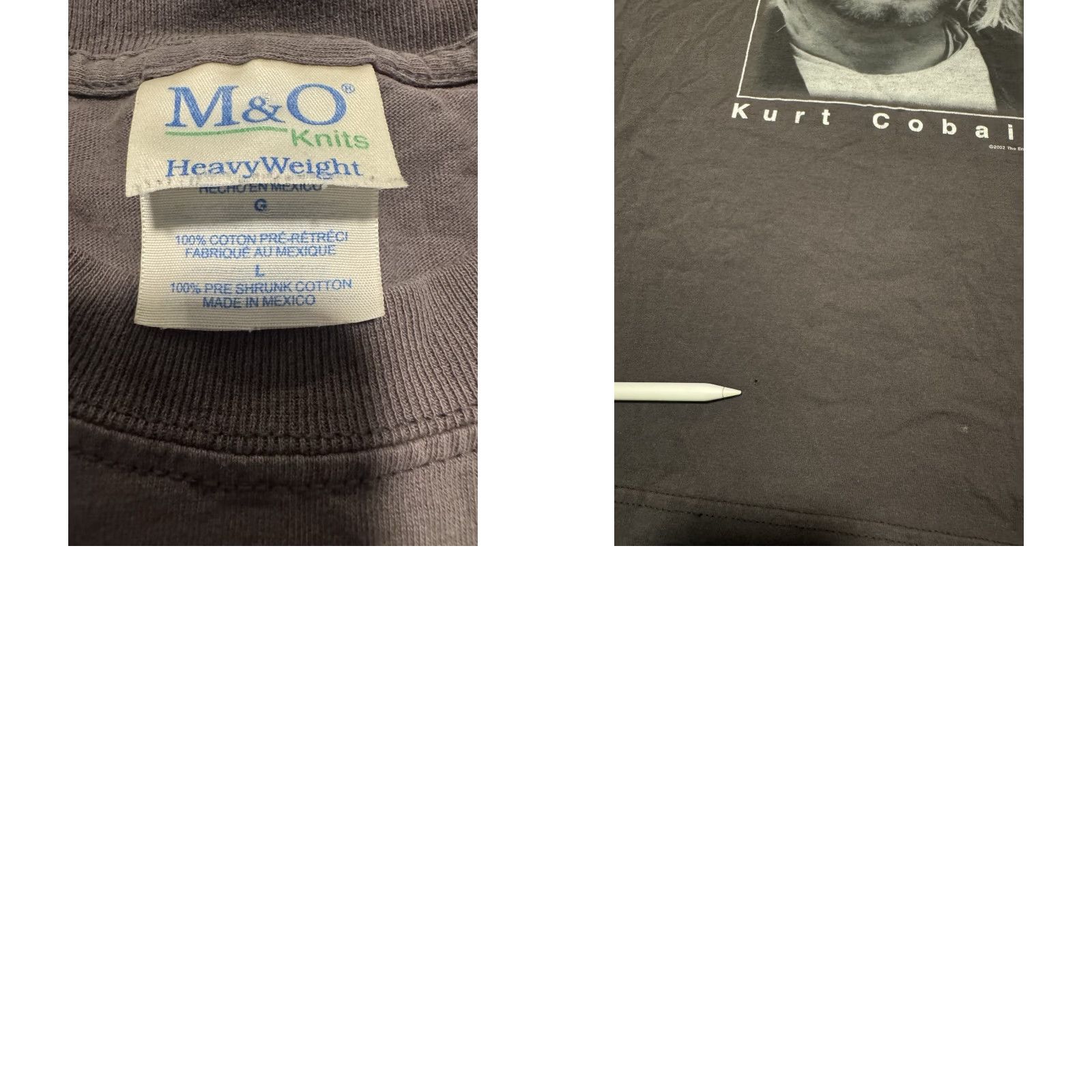 Vintage VINTAGE Kurt Cobain Nirvana 2002 End of Music Portrait Y2K T Shirt Size Large Size US L / EU 52-54 / 3 - 9 Thumbnail