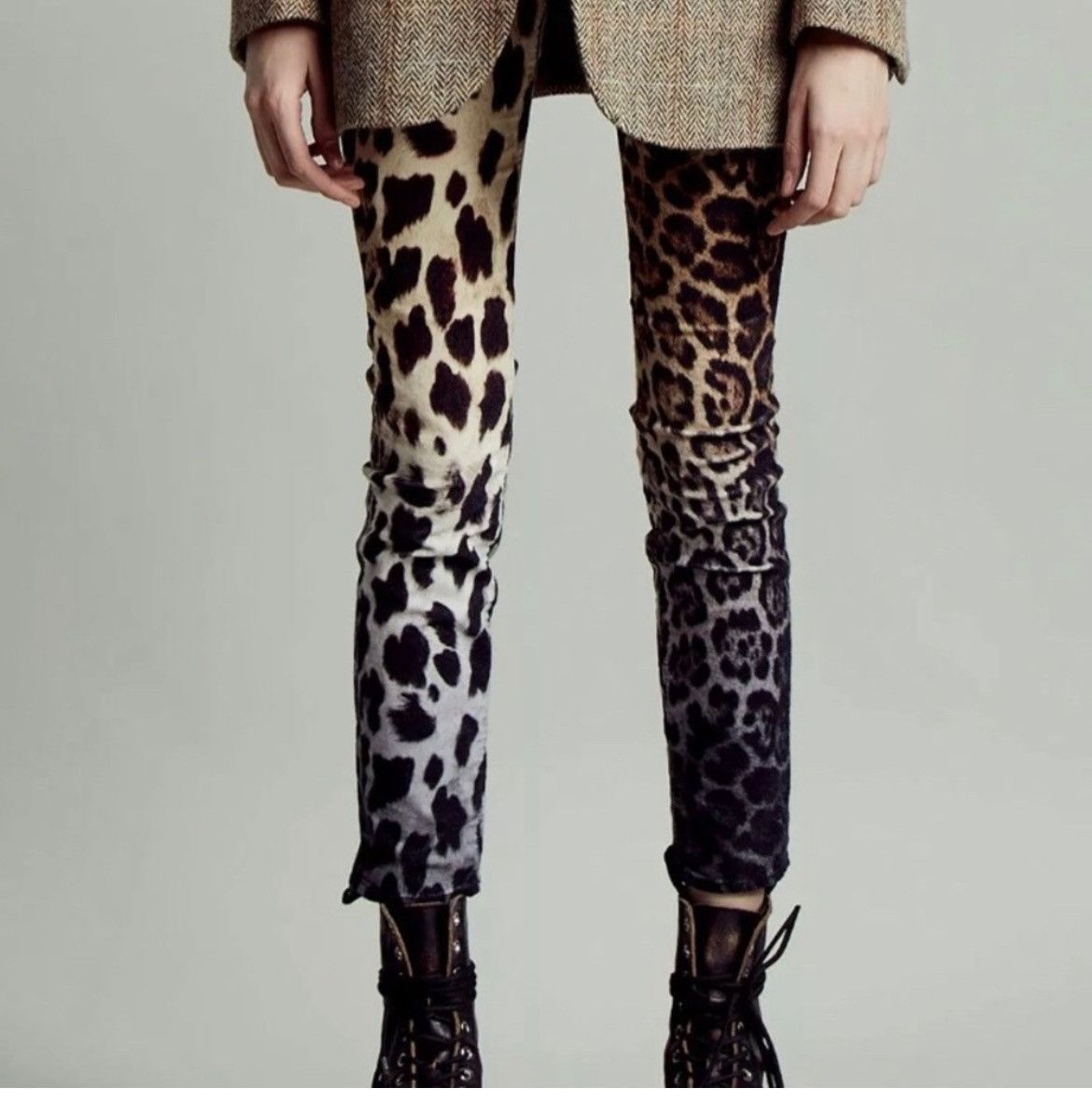 R13 Skinny Leopard Jeans. Size 29 Size 29" - 6 Thumbnail