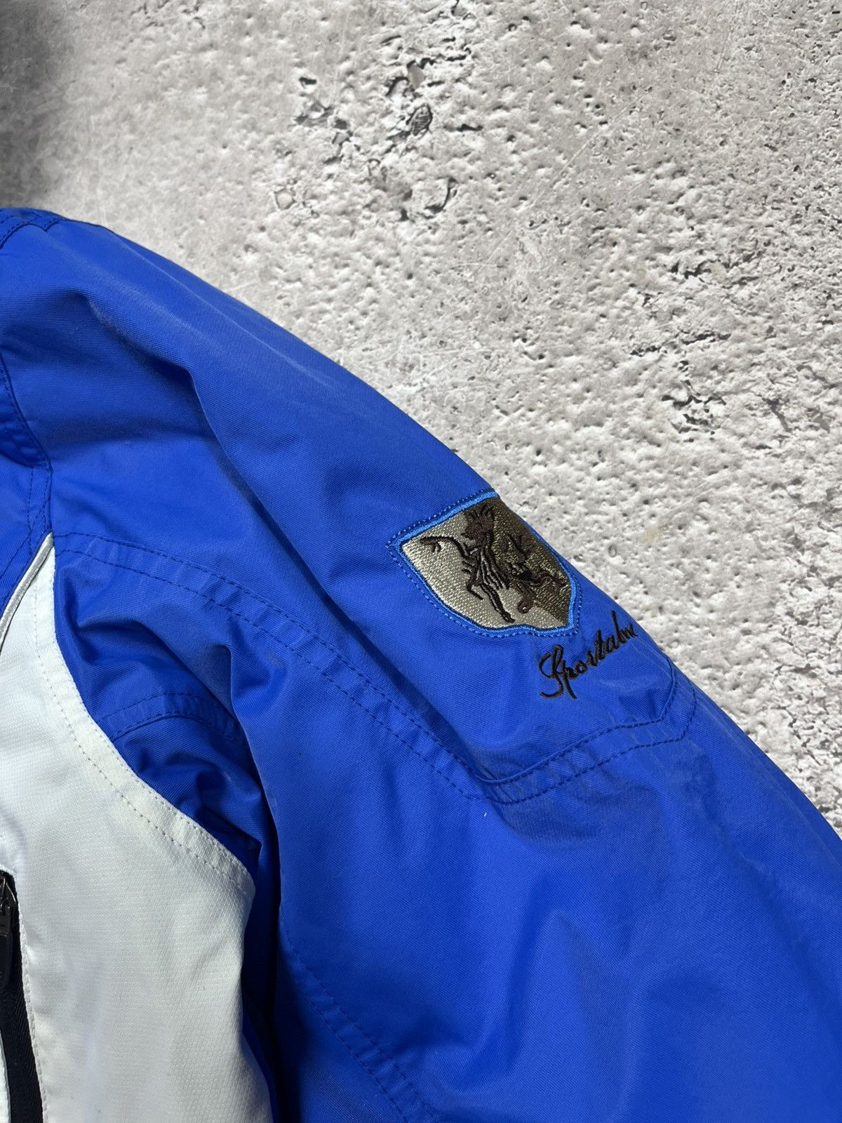 Sportalm Kitzbuhel Sportalm Blue White Ski Jacket M with Belt and Faux Fur Hood Size M / US 6-8 / IT 42-44 - 11 Thumbnail