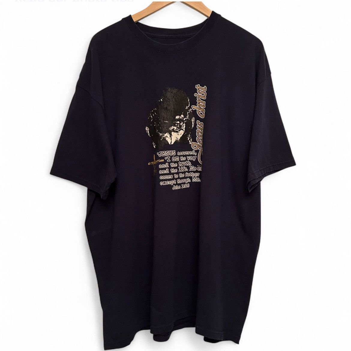 Vintage Vintage 2000s Jesus T szXL Size US XL / EU 56 / 4 - 1 Thumbnail