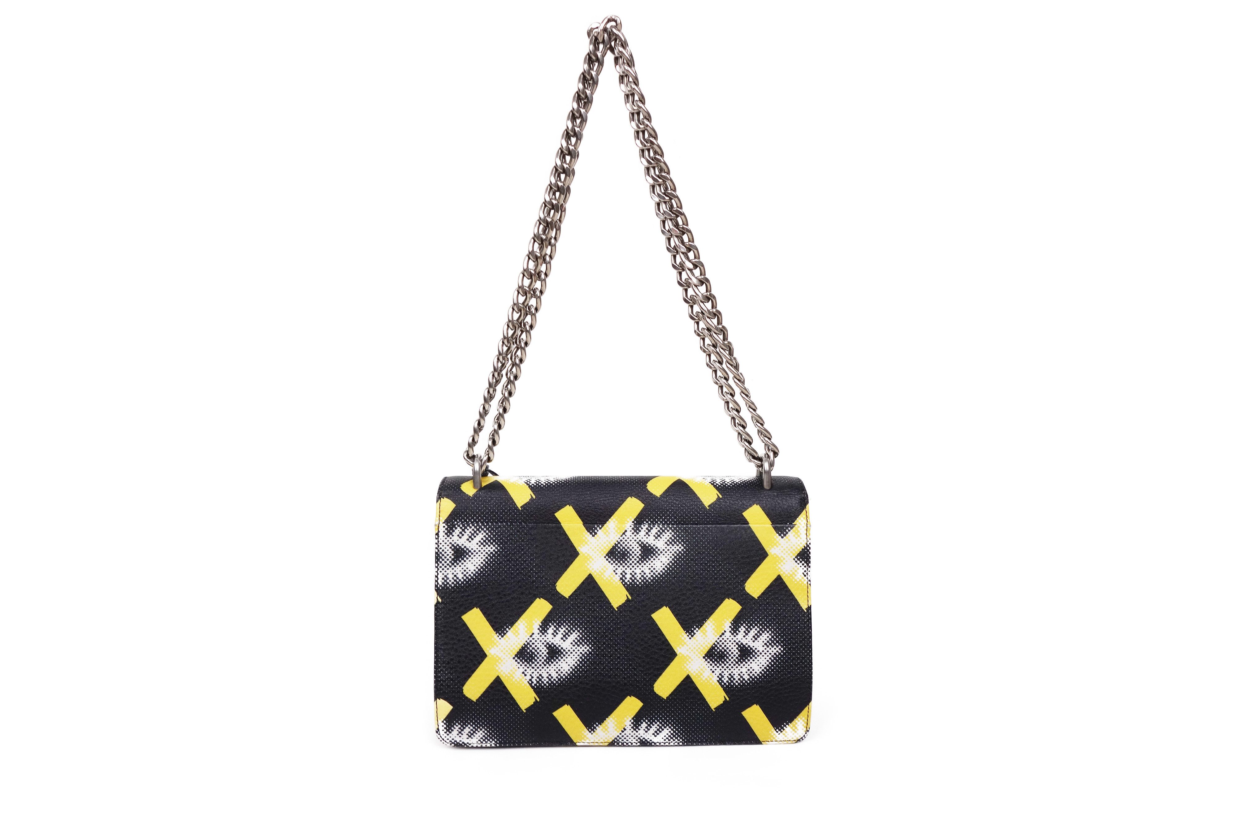Prada Prada Eyes Print Vitello Daino Lock Flap Bag 2016 Leather Size ONE SIZE - 3 Thumbnail